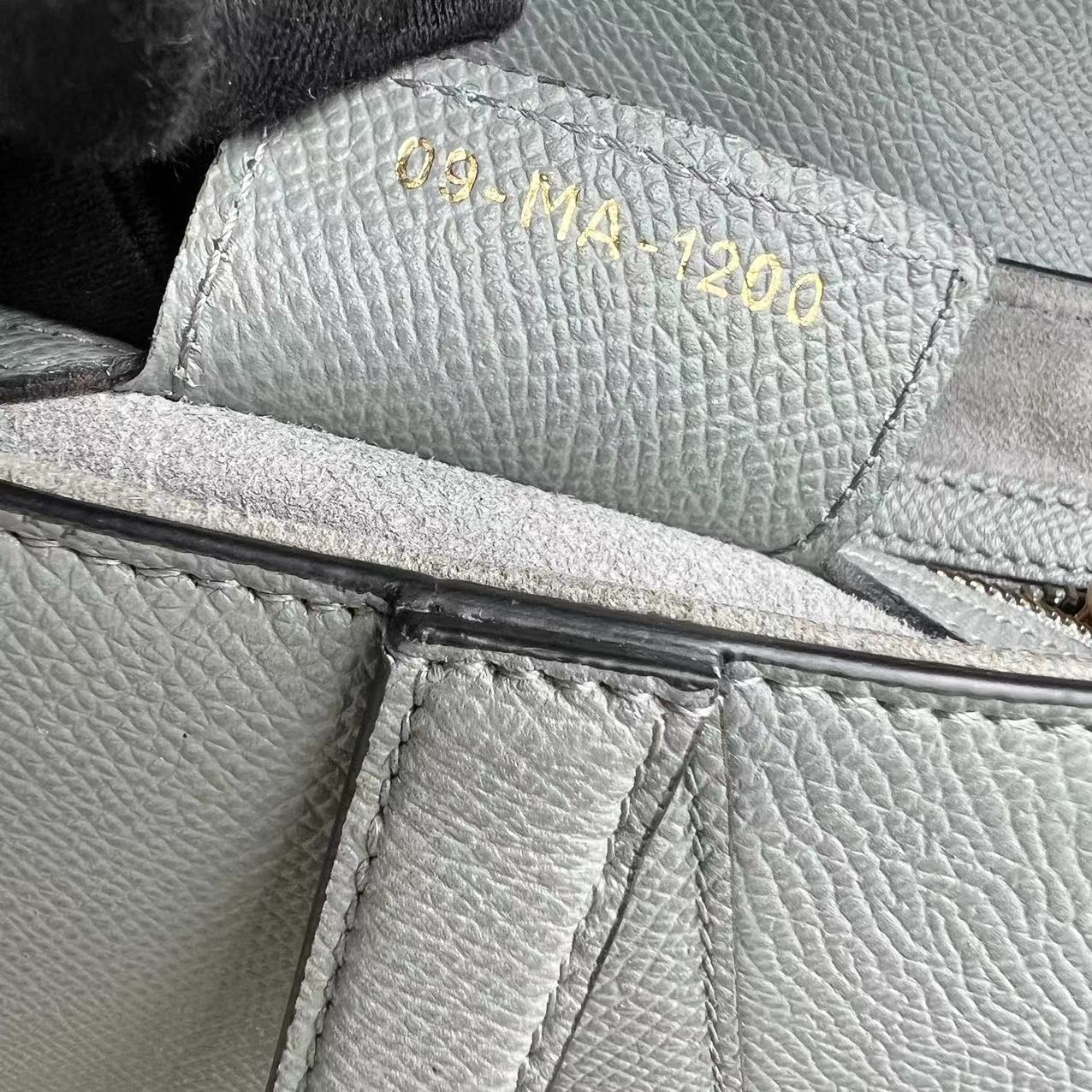 *2022 Receipt, Full Set* Dior Saddle Medium 25CM Grained Calfskin Haze Blue GHW - Luxury Evermore