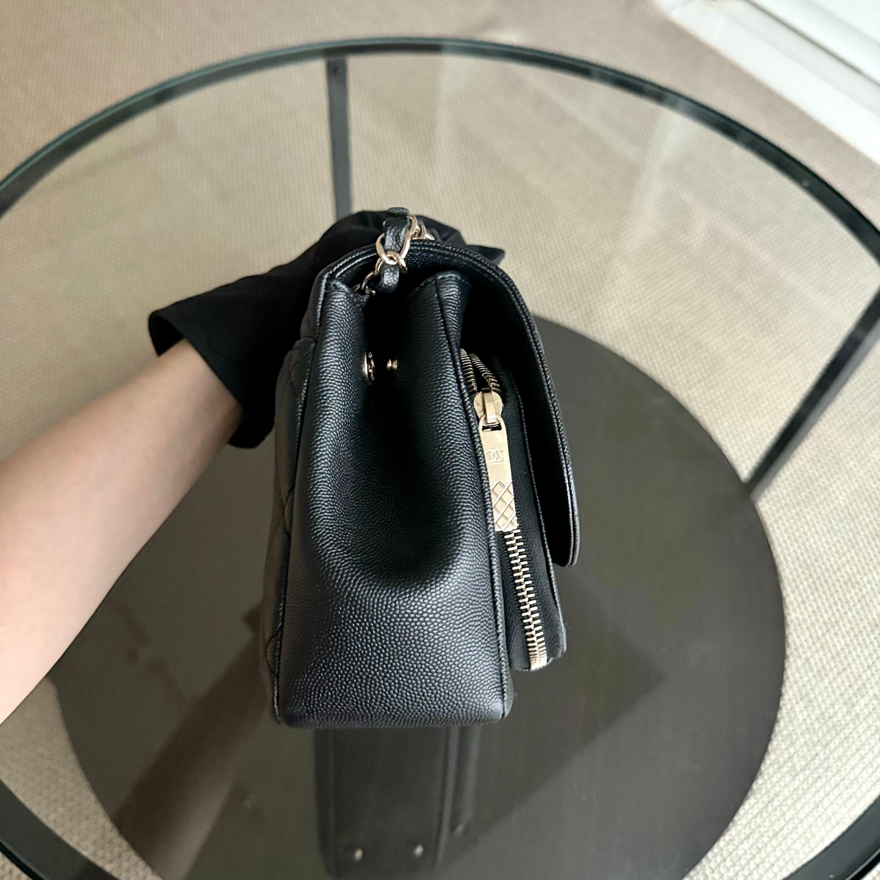 Chanel Business Affinity Medium - Caviar Quilted Grained Clafskin Black Gold Hardware
