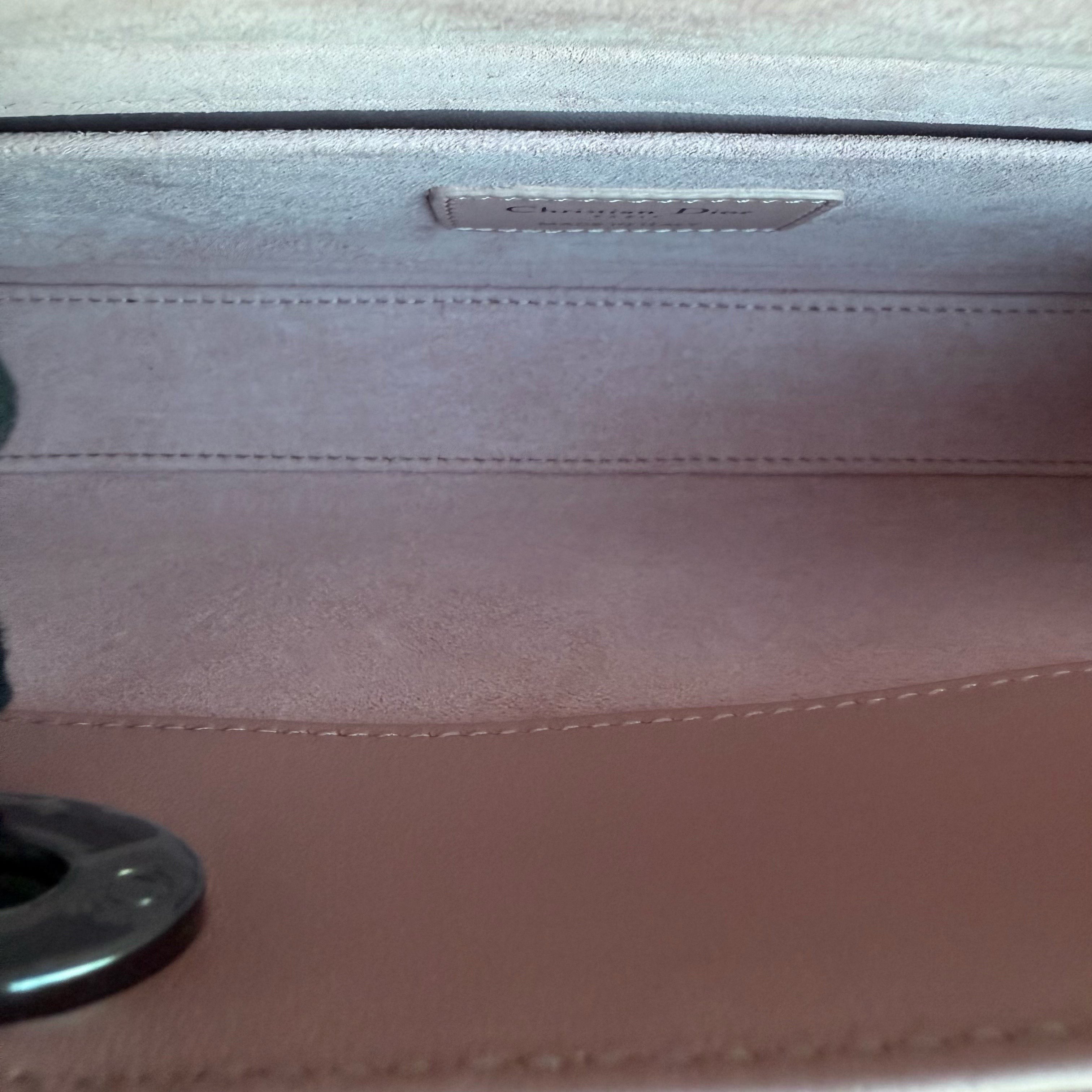 Dior Lady D-Joy Medium - Cannage Lambskin Sakura Pink Black Hardware