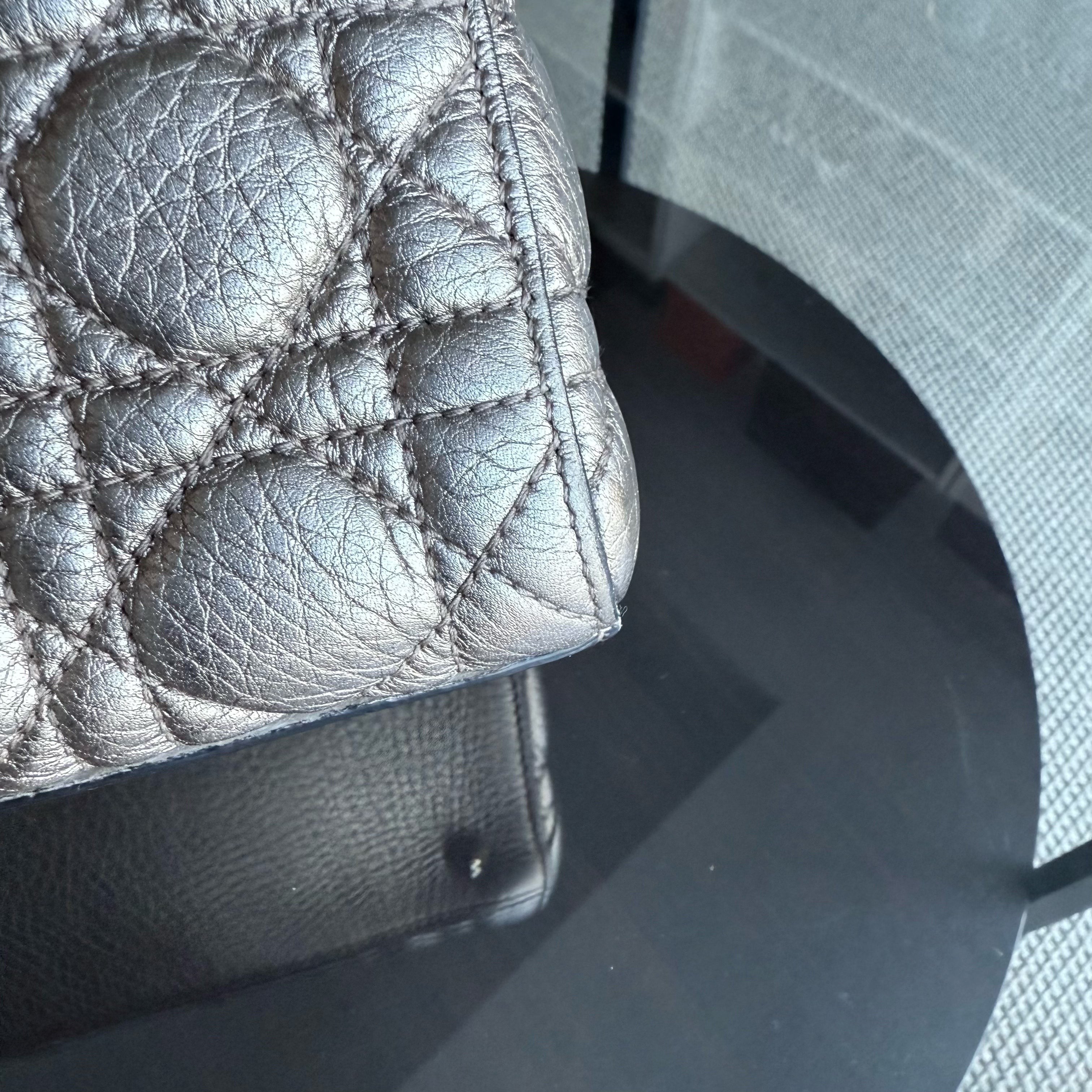 Dior Lady Medium Flap - Cannage Metallic Gold Gold Hardware