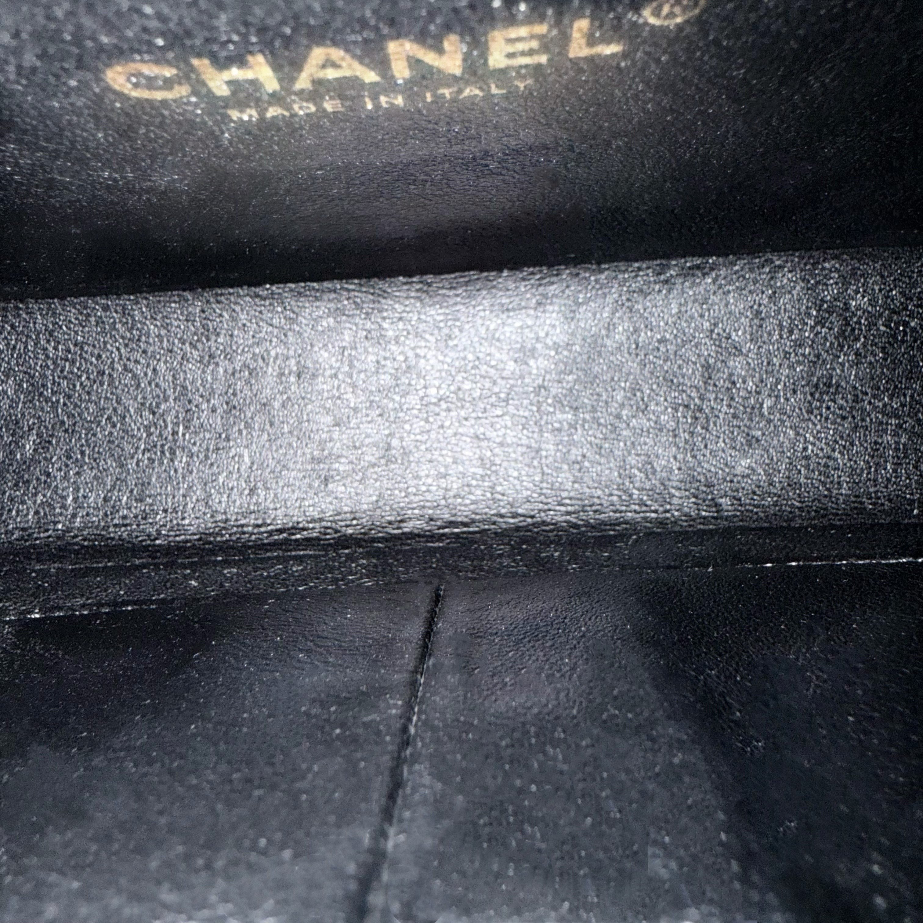 Chanel Filigree CC Small - Caviar Quilted Grained Calfskin Dark Navy Blue Black Gold Hardware Series 23