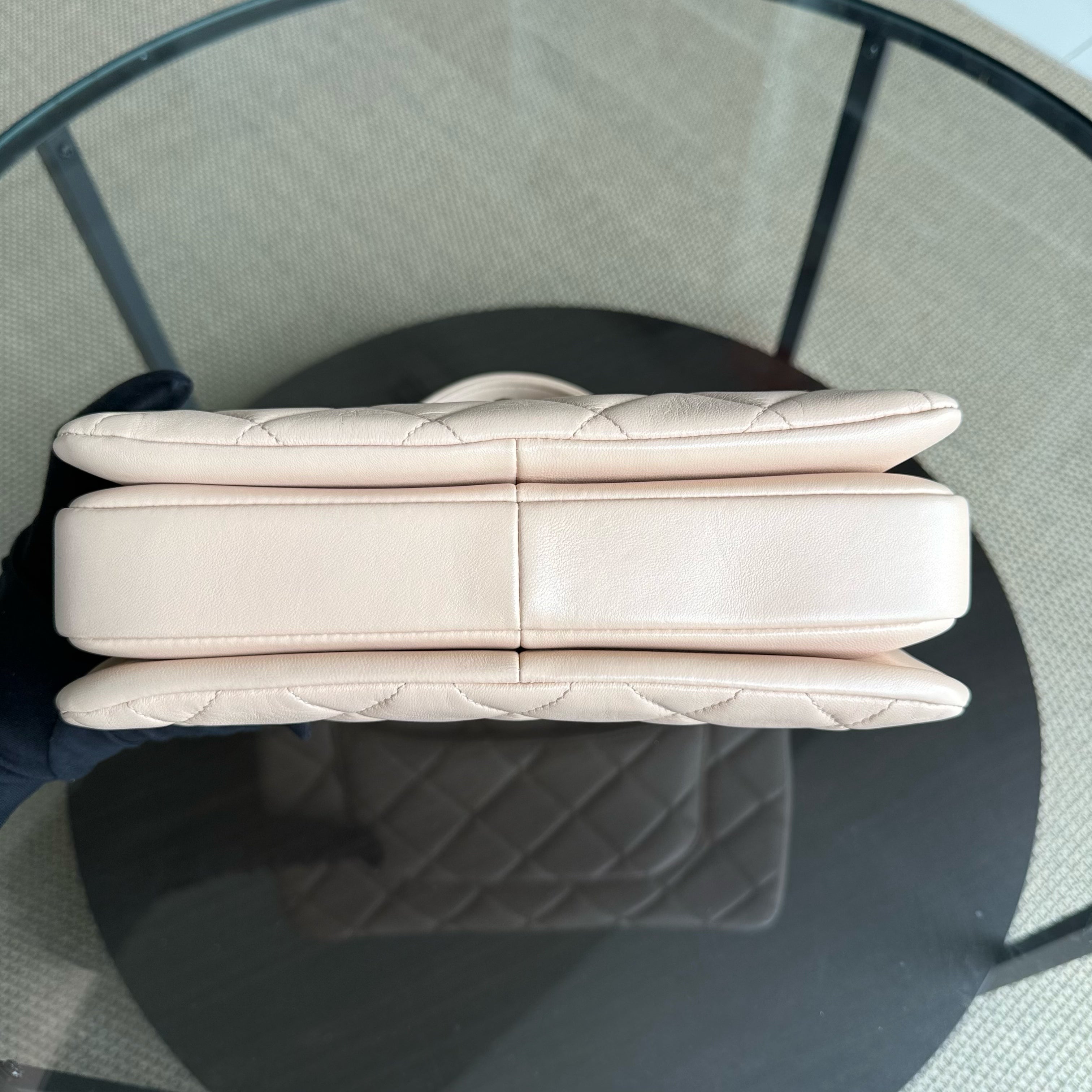 Chanel Trendy CC - Quilted Lambskin Beige Gold Hardware Series 31