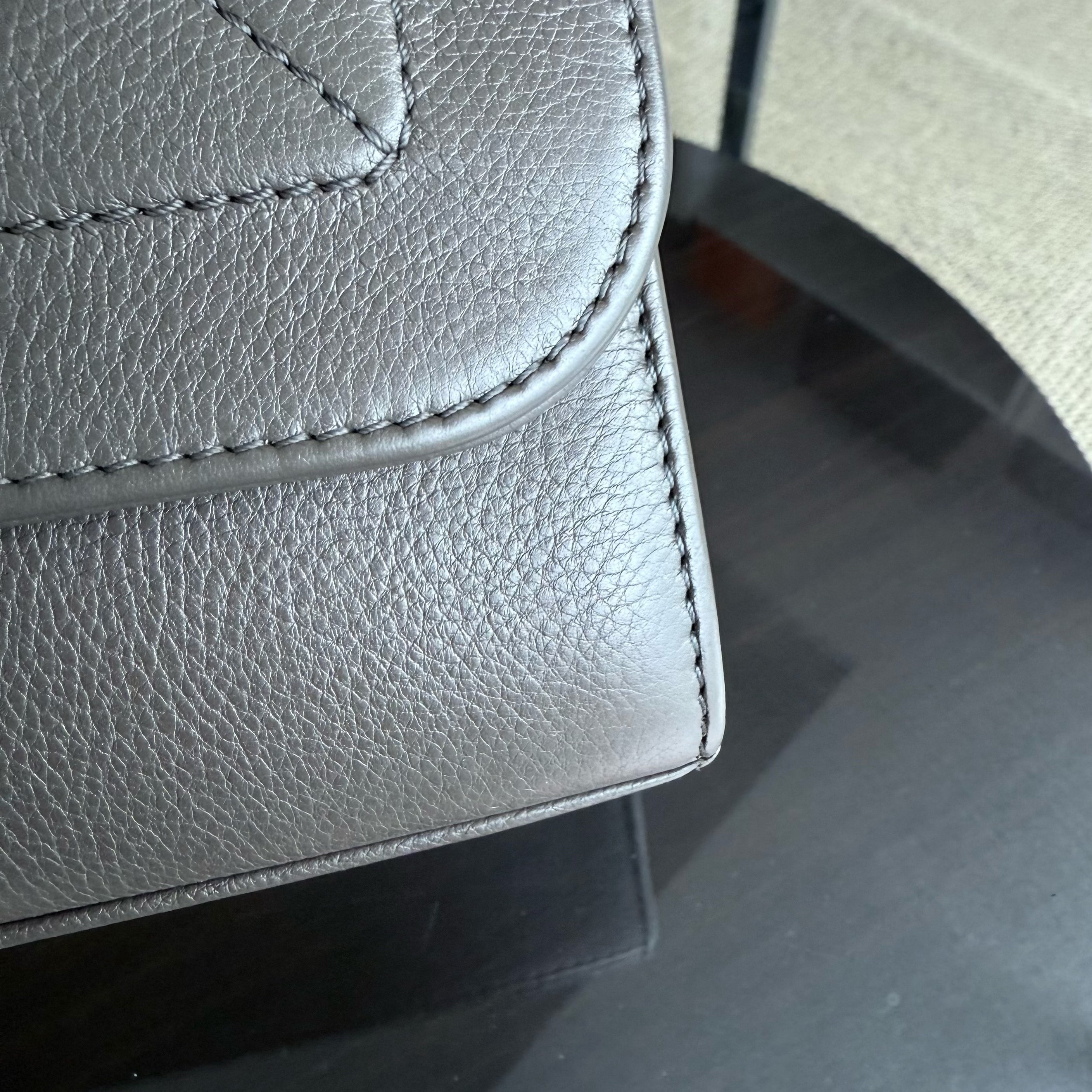 Chanel Label Click Small - Quilted Calfskin Dark Green Gold Hardware Series 23