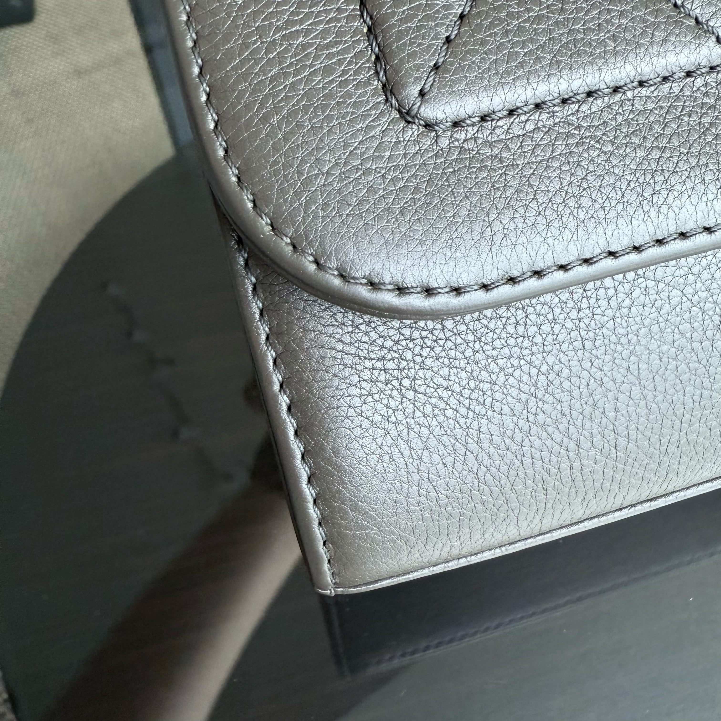 Chanel Label Click Small - Quilted Calfskin Dark Green Gold Hardware Series 23