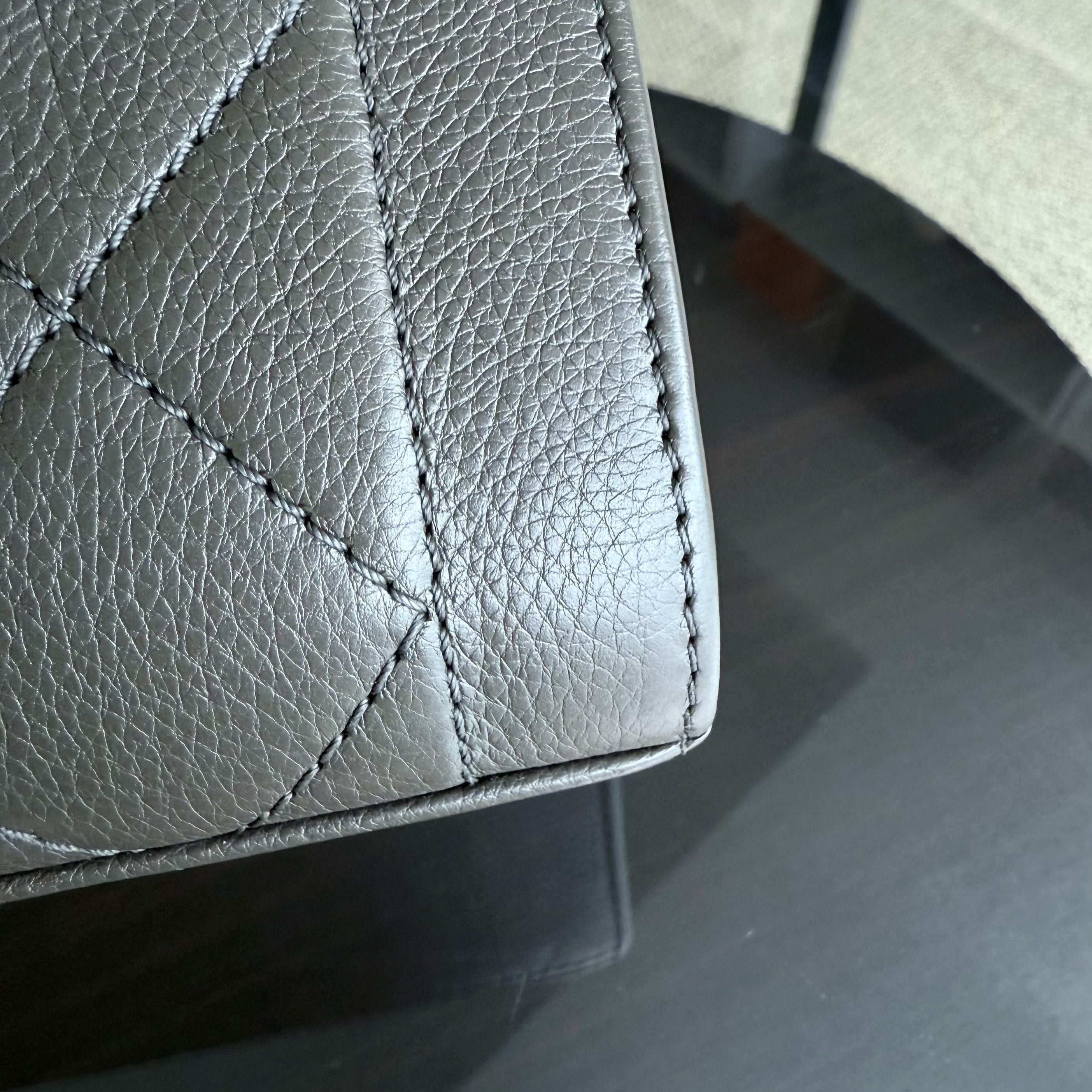 Chanel Label Click Small - Quilted Calfskin Dark Green Gold Hardware Series 23