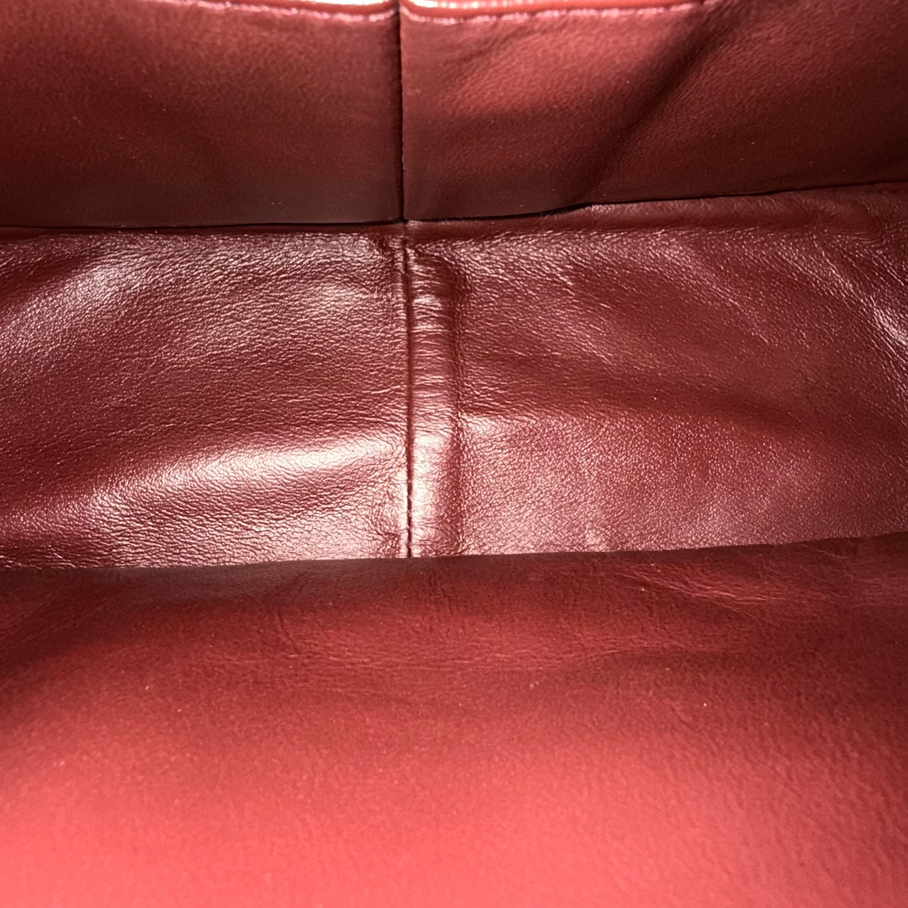Chanel 2.55 Reissue 226 - Caviar Quilted Grained Calfskin Burgundy Dark Red Ruthenium Silver Hardware Series 14