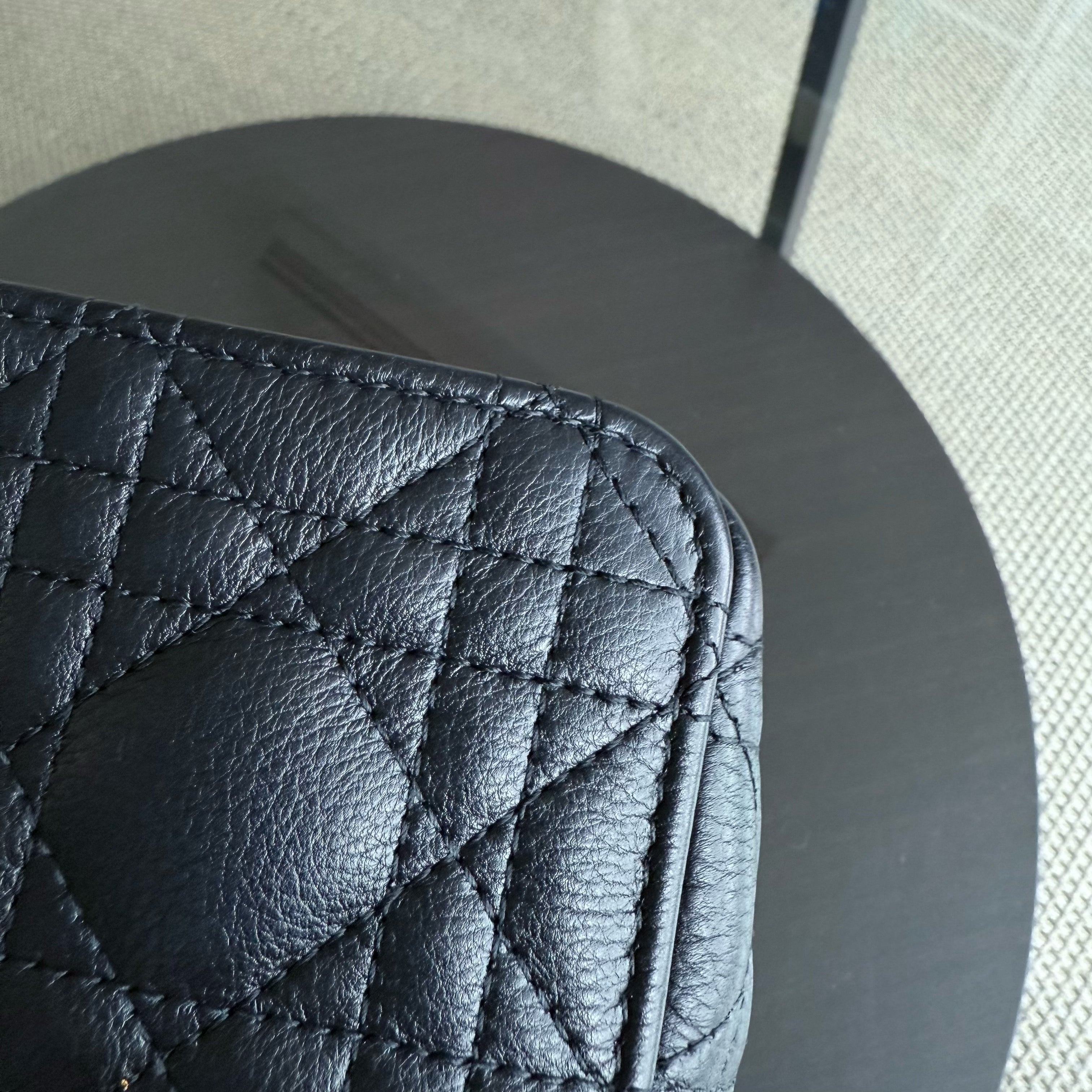 Dior Caro Medium - Cannage Grained Calfskin Black Gold Hardware