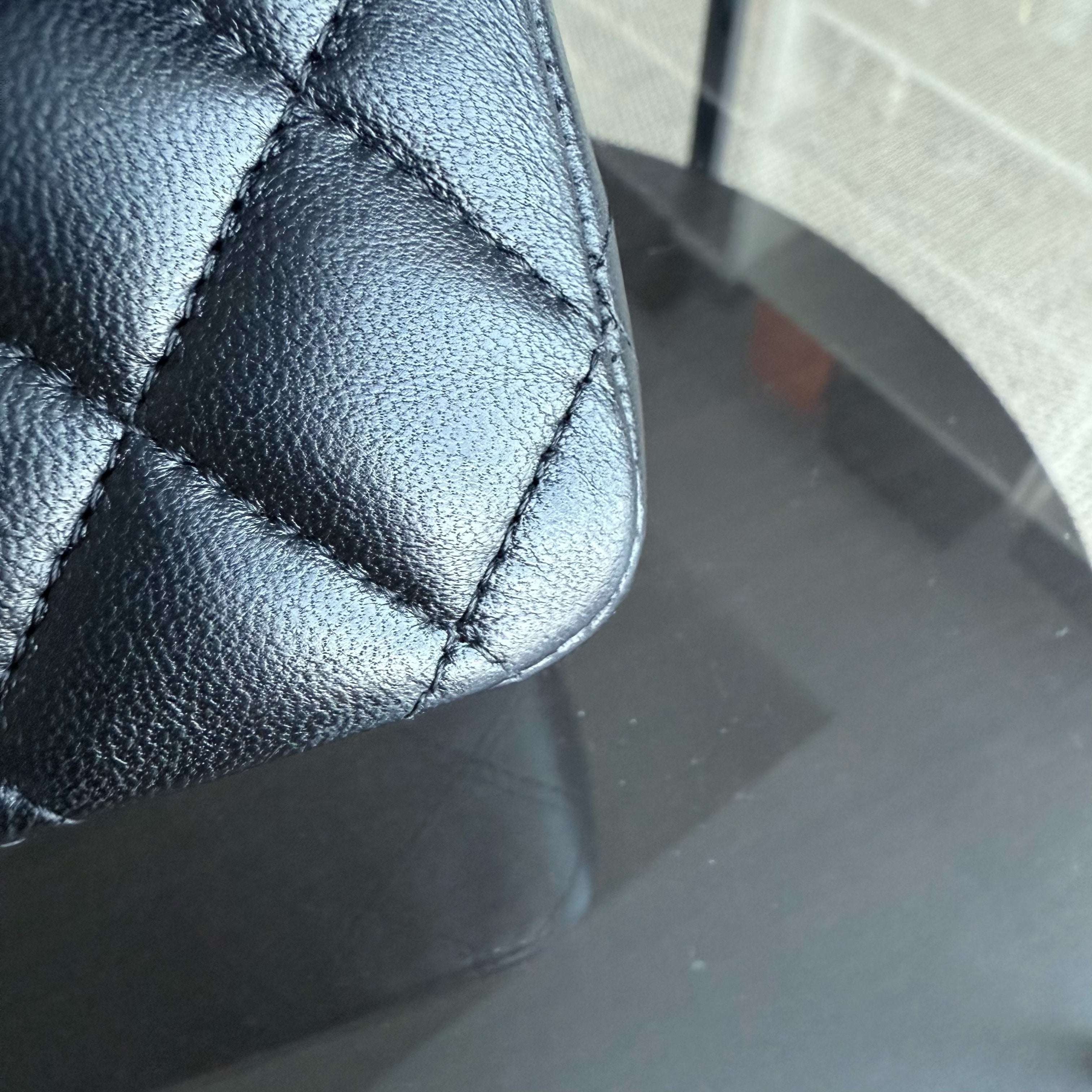 Chanel Classic Flap Medium - Quilted Lambskin Black Gold Hardware Series 24