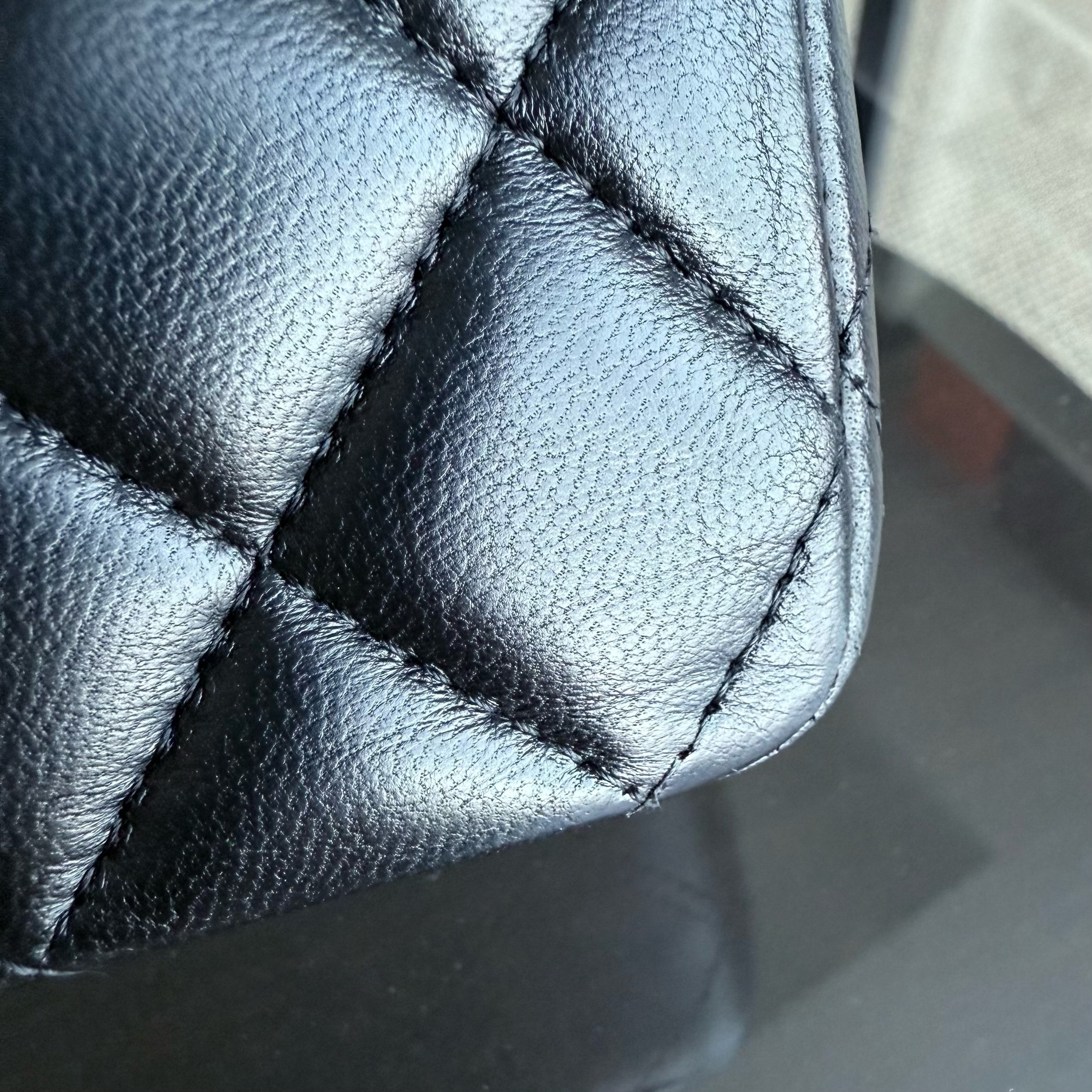 Chanel Classic Flap Medium - Quilted Lambskin Black Gold Hardware Series 24