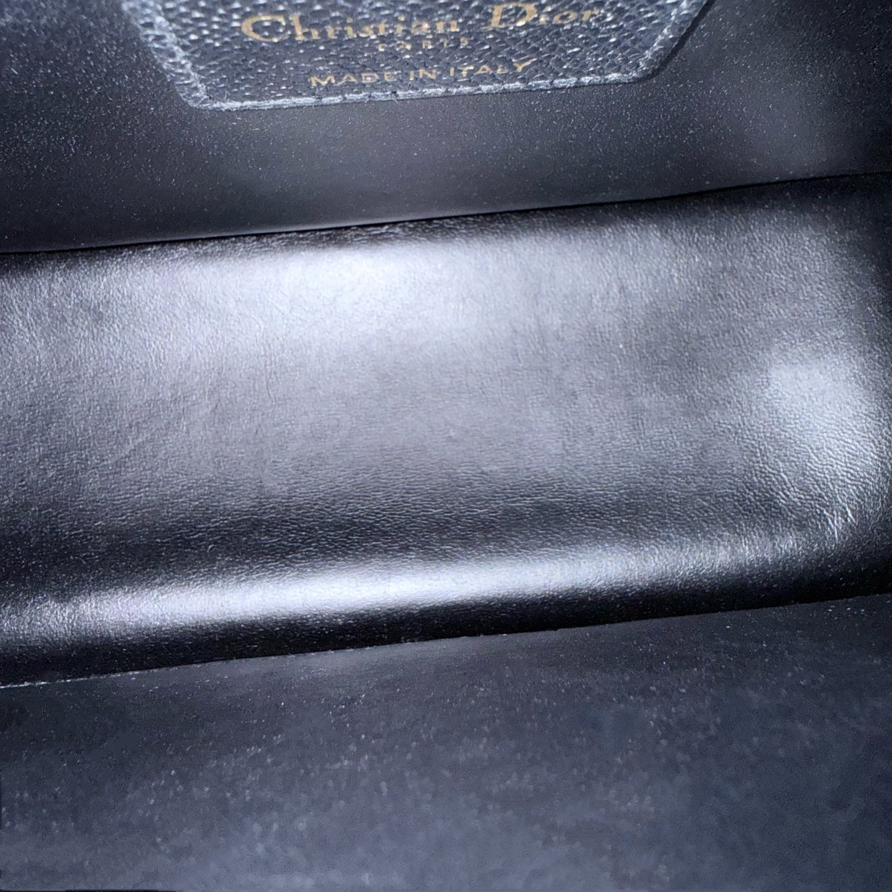 Dior Montaigne 30 Chain - Grained Calfskin Black Gold Hardware