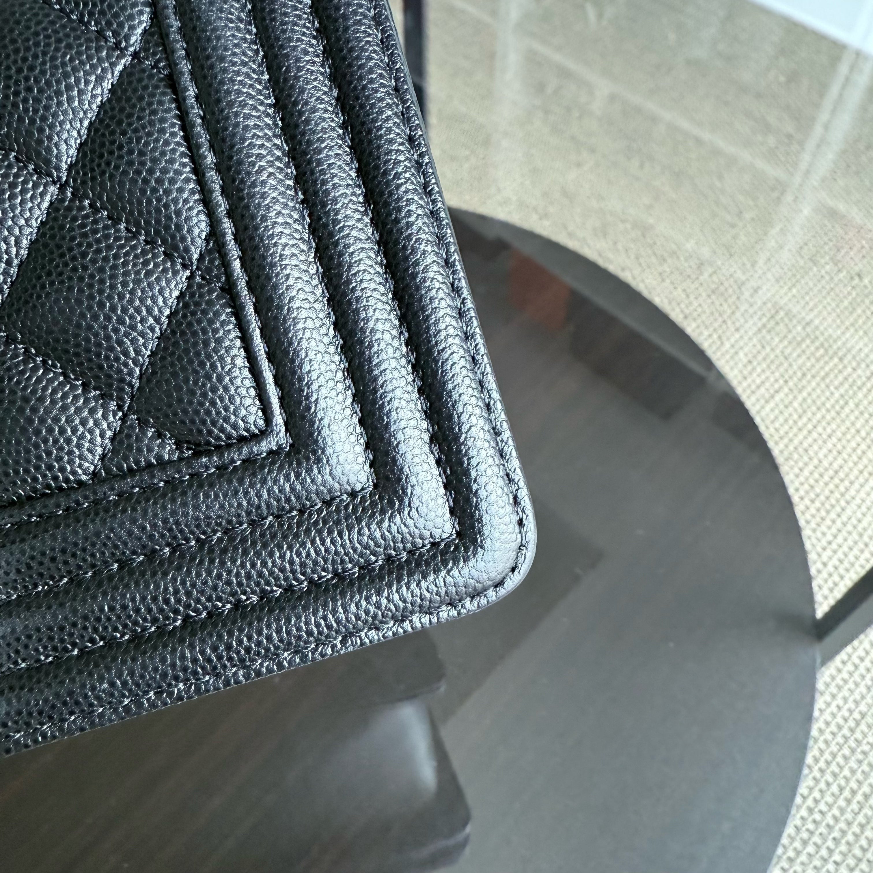 Chanel Boy Small - Caviar Quilted Grained Calfskin Black Ruthenium Silver Hardware Series 26
