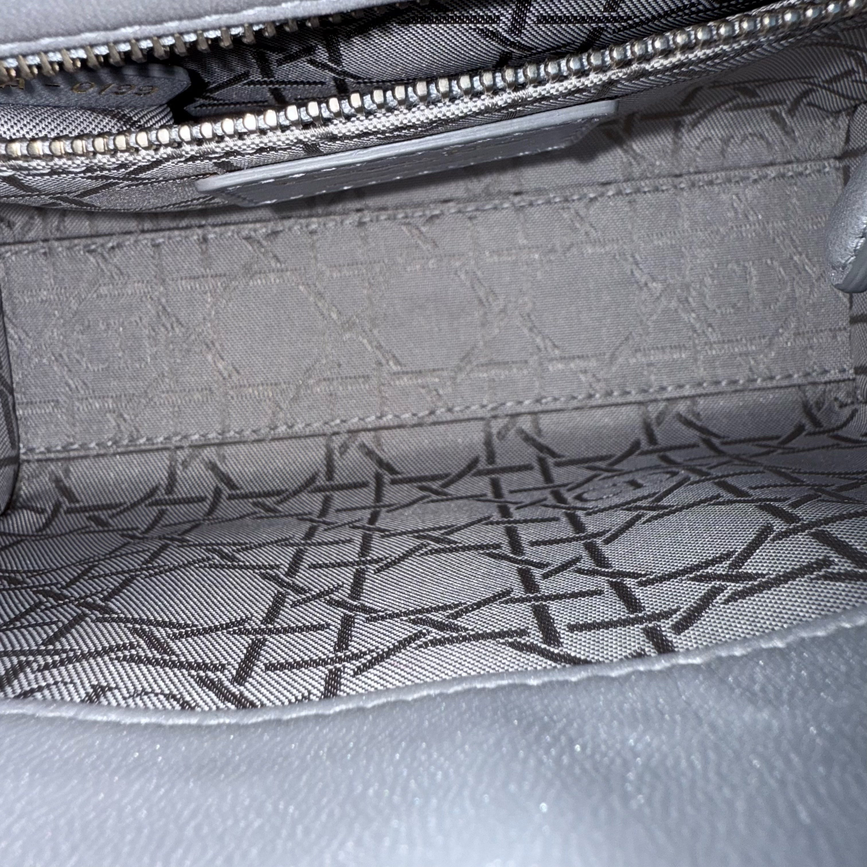 Dior Lady Mini - Cannage Lambskin Silver Gold Hardware Chain Strap