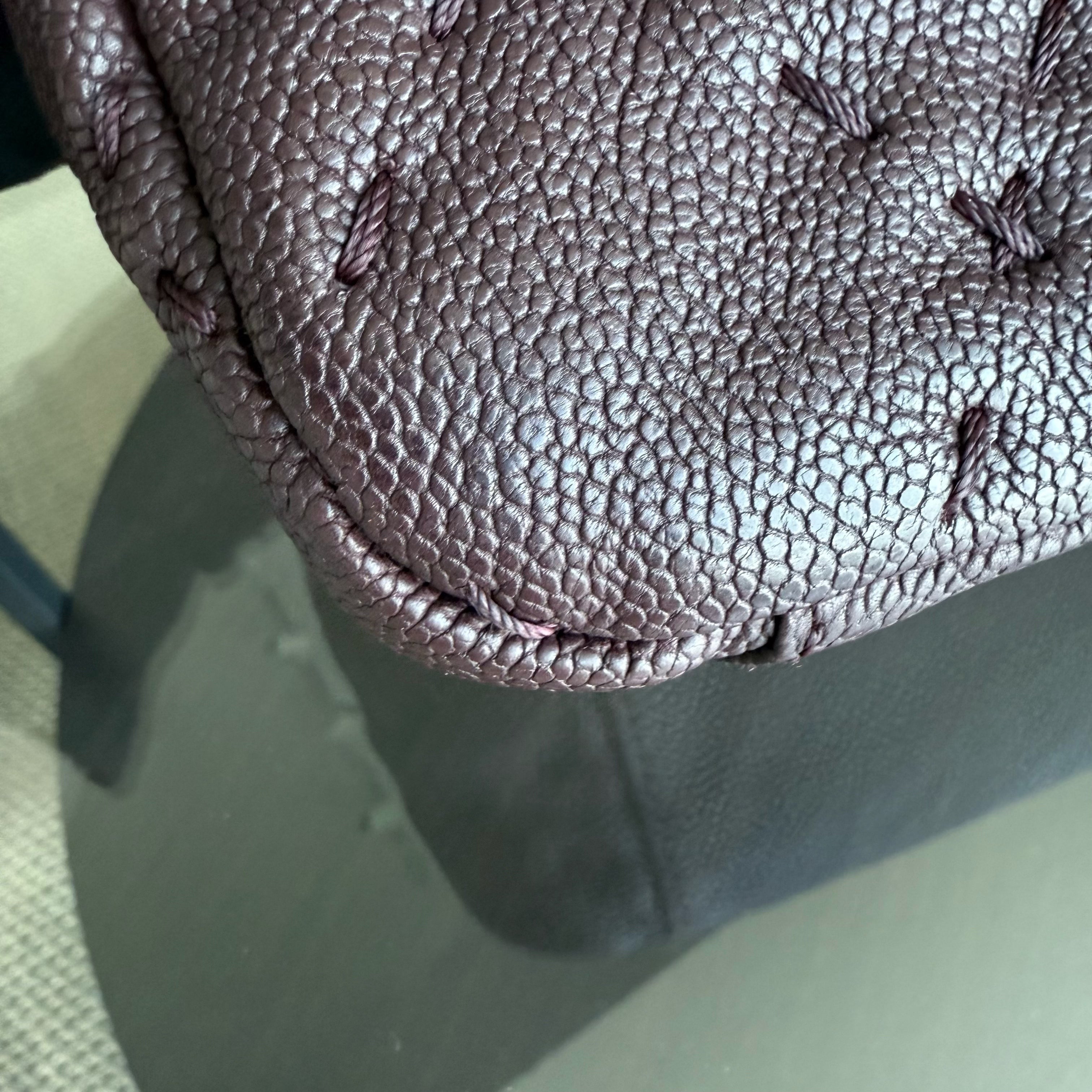 Chanel Seasonal Flap Wild Stitches - Caviar Quilted Grained Calfskin Dark Brown Gold Hardware Series 15