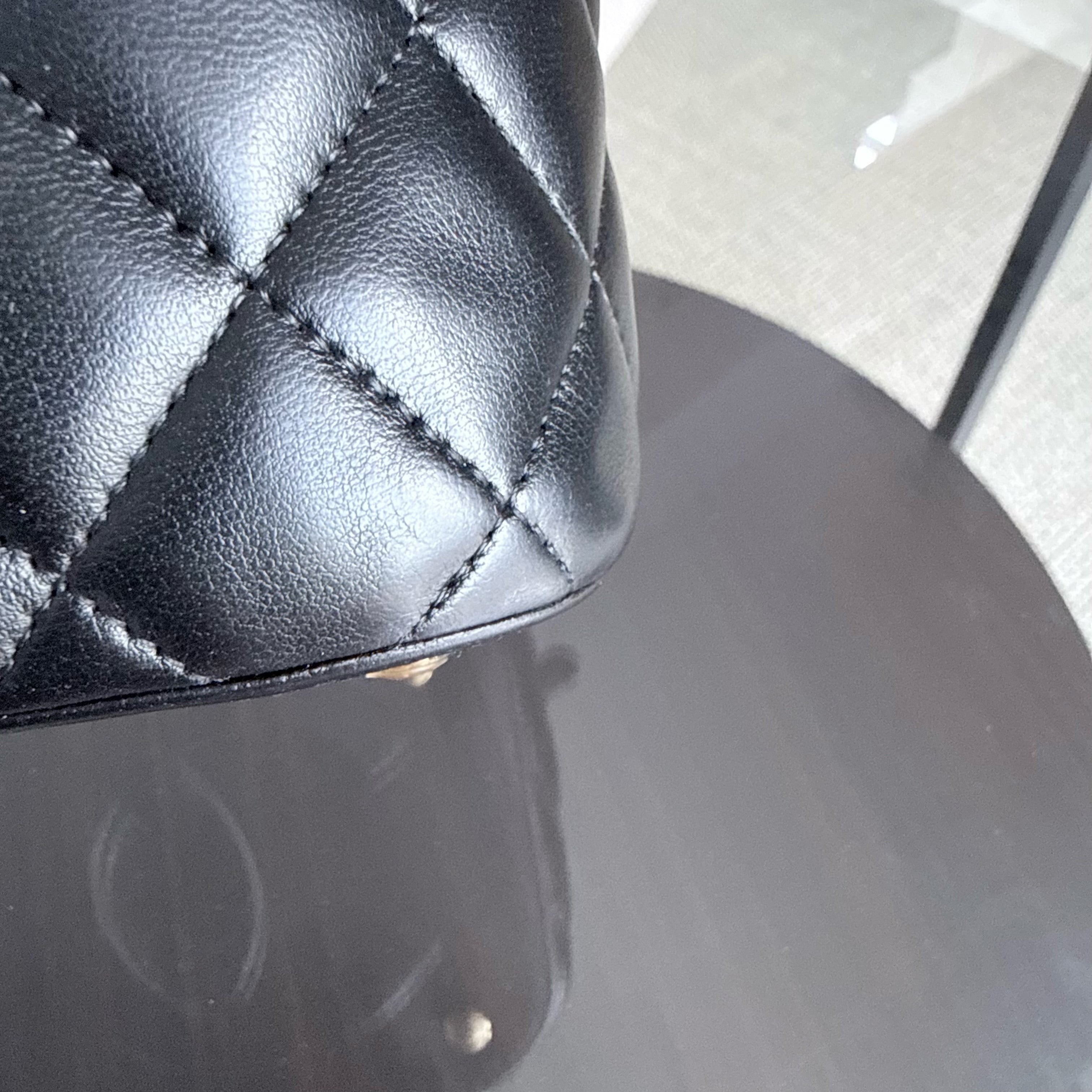 Chanel Trendy CC Vanity Black Lambskin Gold Hardware Microchip