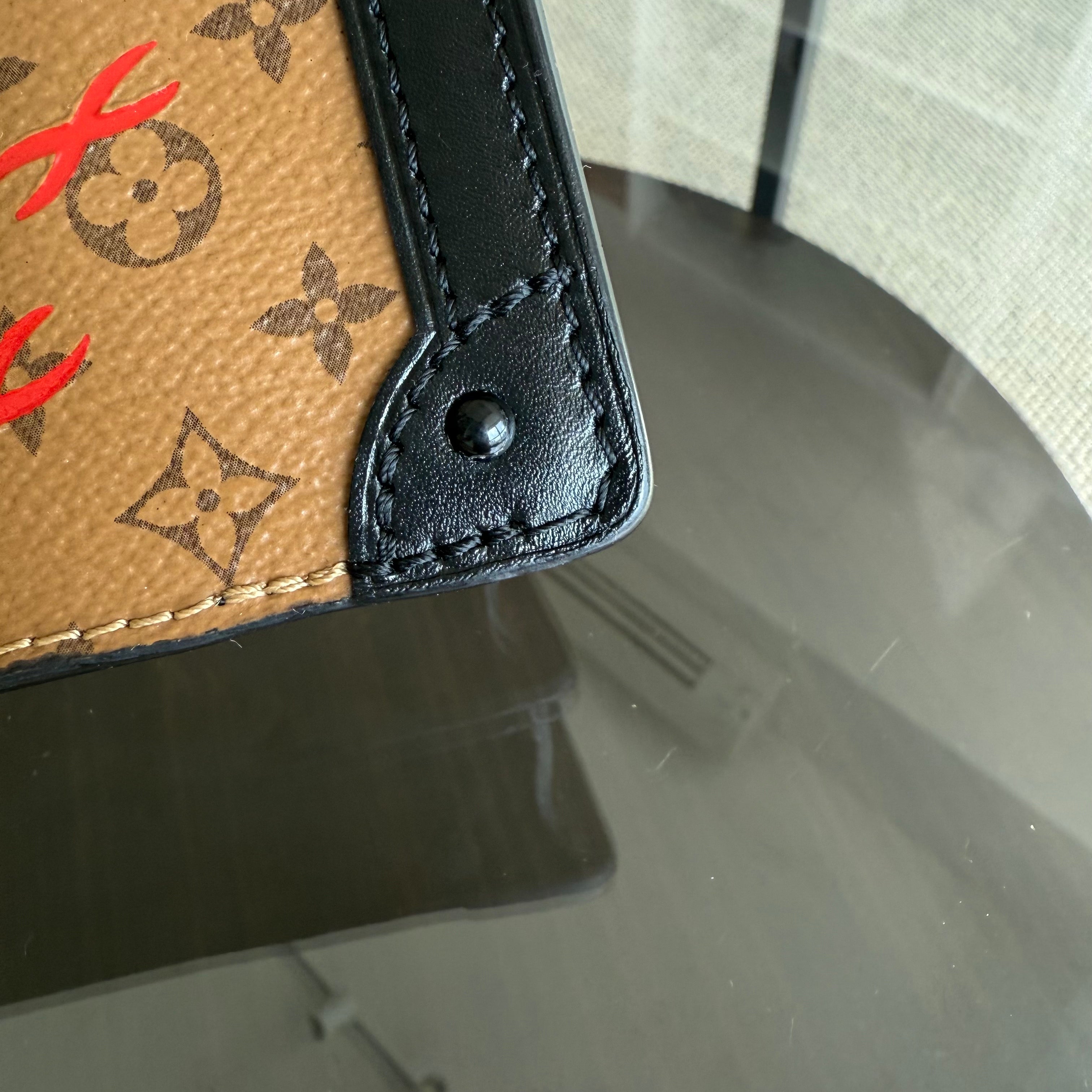 Louis Vuitton Trunk Clutch - Monogram Canvas Reverse Brown Gold hardware