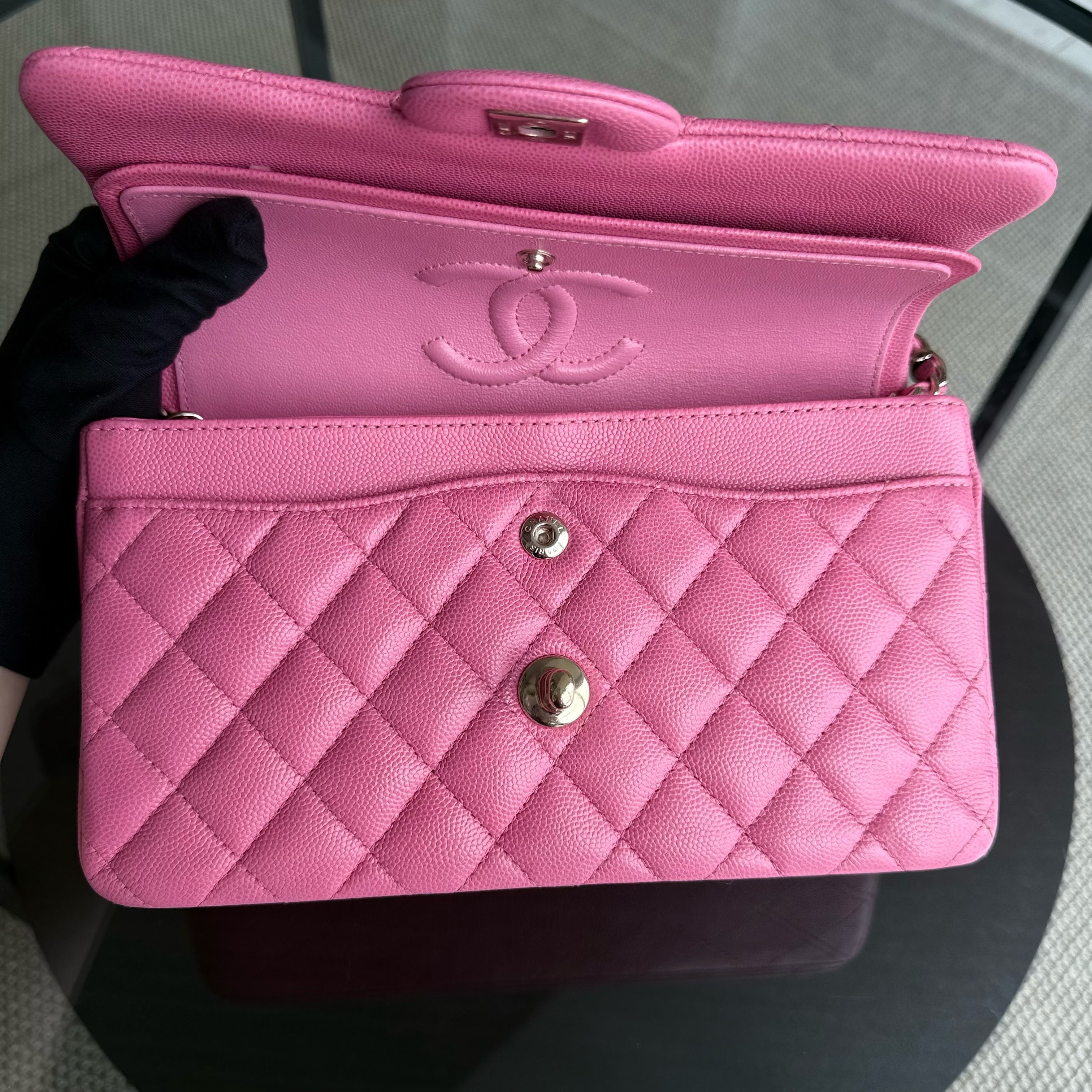 Chanel Classic Flap Small - Caviar 23CM Quilted Light Pink Series 30