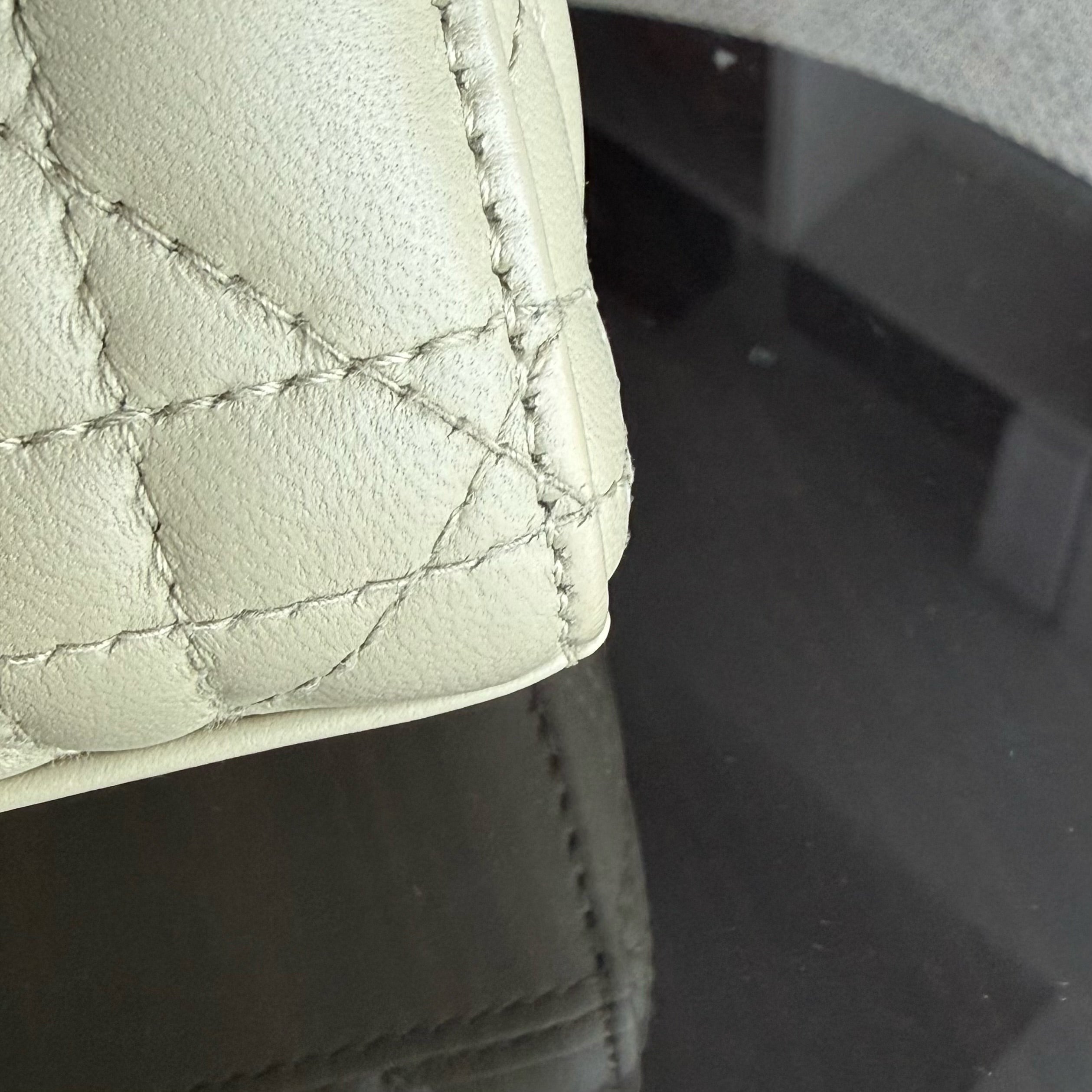 Dior D-Joy Medium - Cannage Lambskin Light Lime Beige Gold Hardware