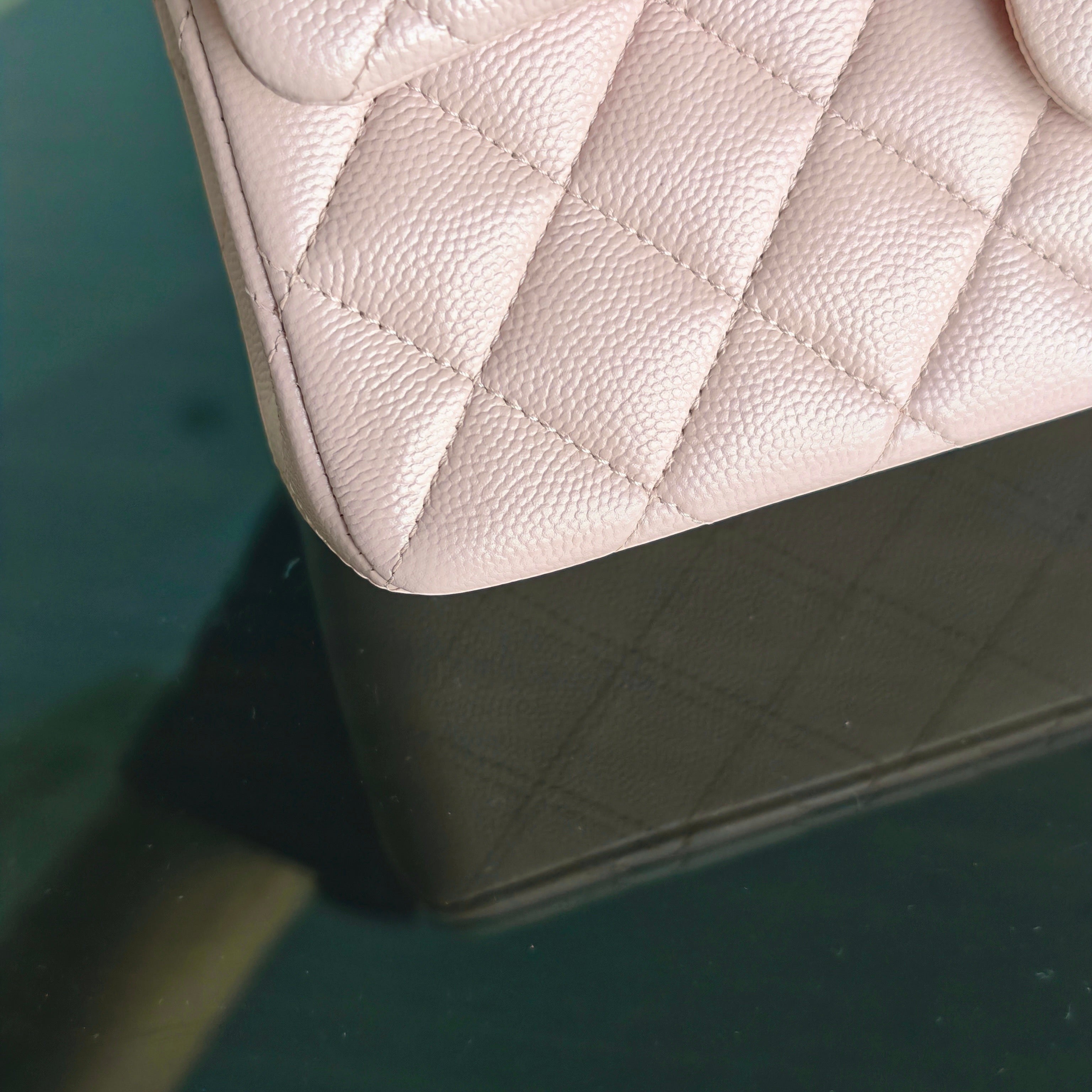 Chanel Classic Flap Small - Caviar 23CM Quilted Sakura Light Pink Light Gold Hardware Series 30