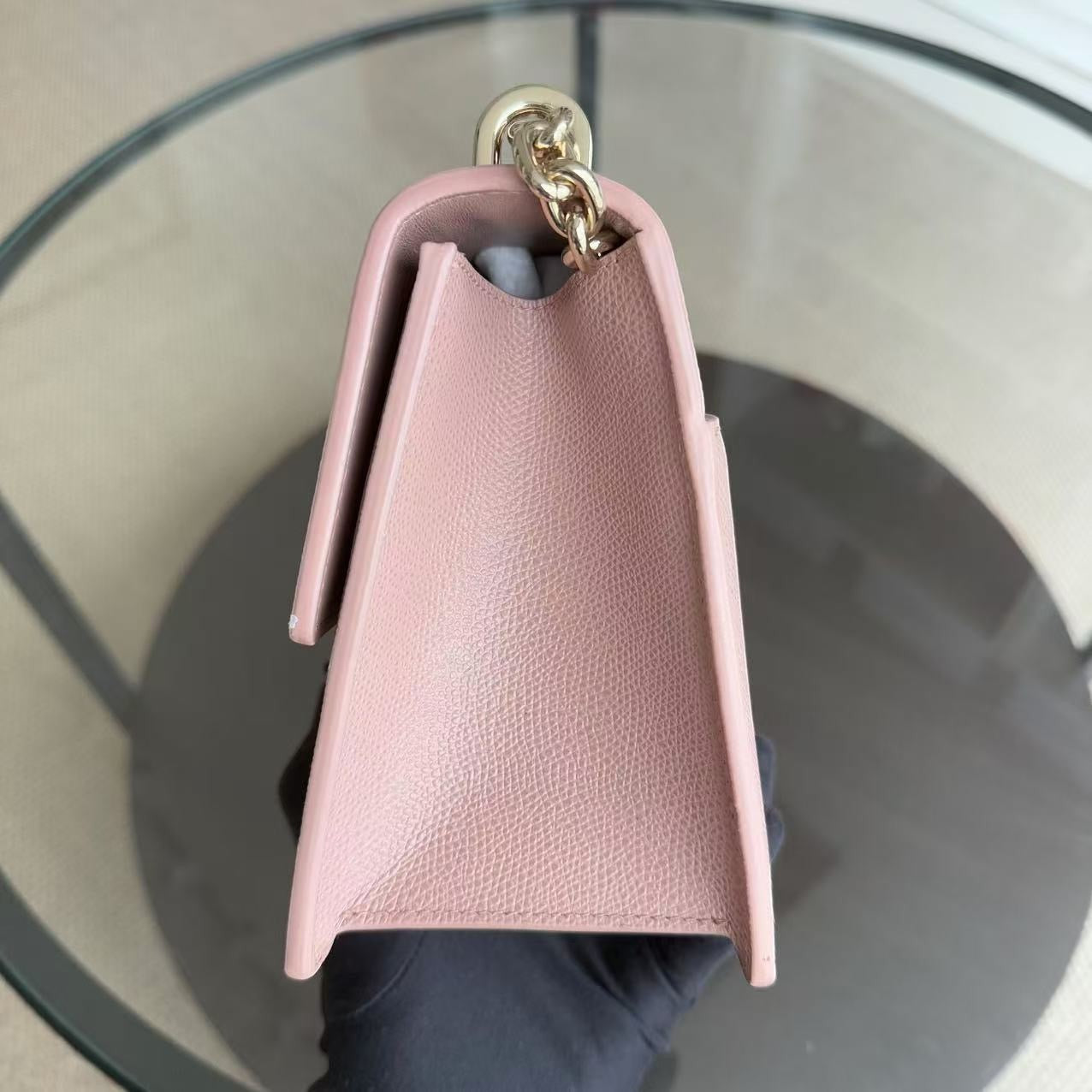 Dior 30 Montaigne Chain Bag - Caviar Grained Calfskin Nude Pink Gold Hardware