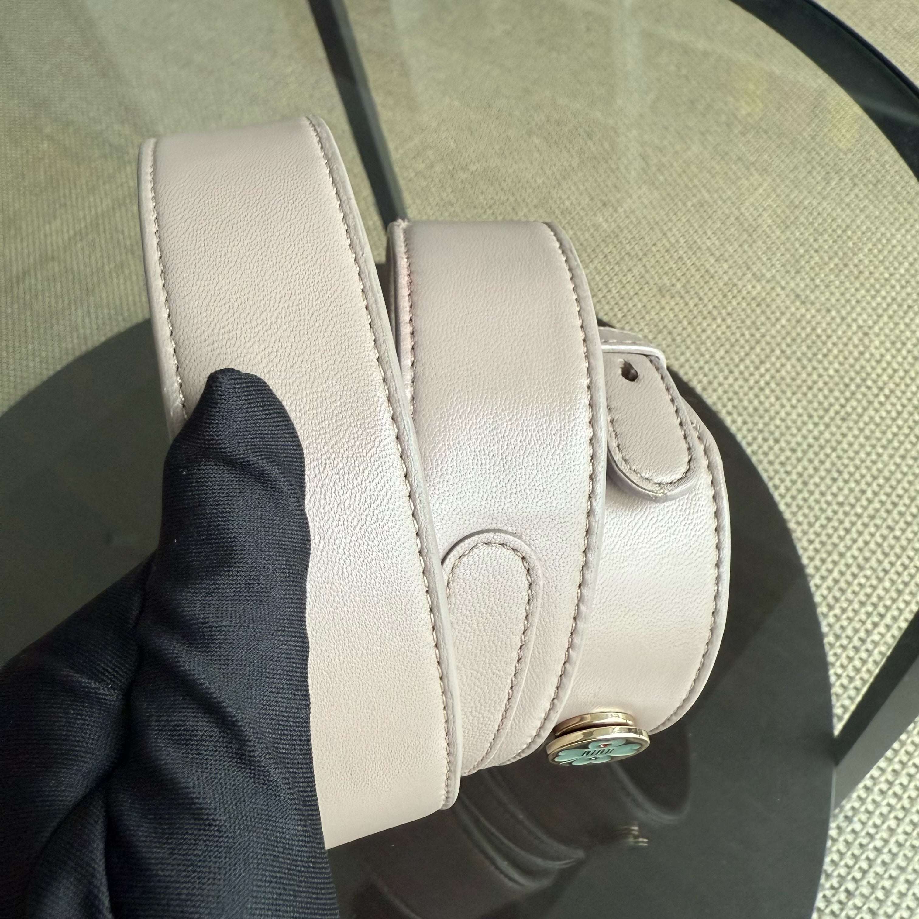 Dior Lady Small Flap - Cannage Lambskin Blush Pink Beige Gold Hardware
