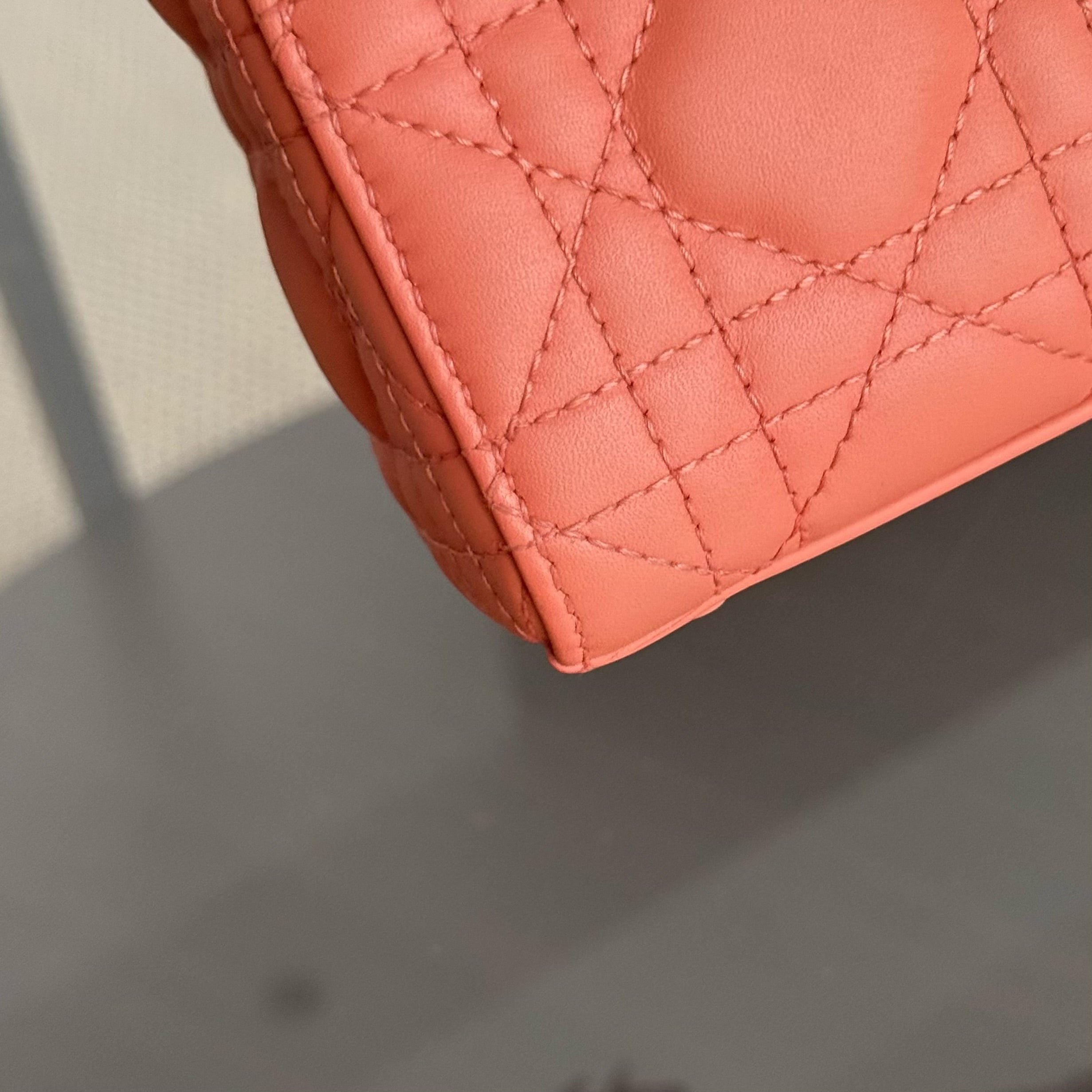 Dior Lady Mini - Cannage Calfskin So Caramel Matte Hardware Chain Strap