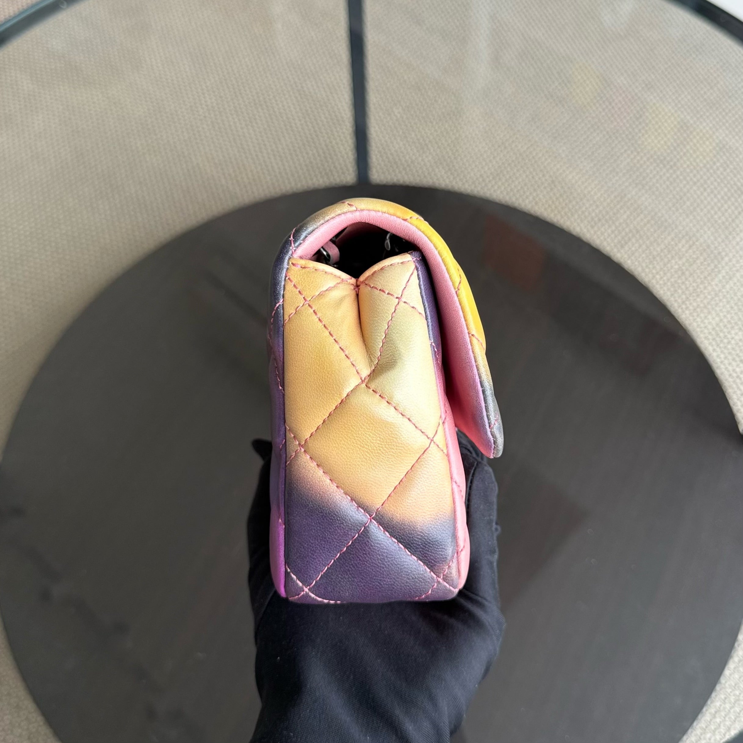 Chanel Classic Flap Small - Flower Power Quilted Lambskin Limited Edition Black Hardware Series 21