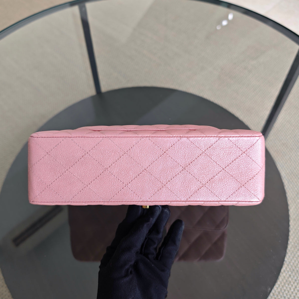 Chanel Classic Flap Small - Caviar 23CM Quilted Light Pink Gold Hardware Series 27