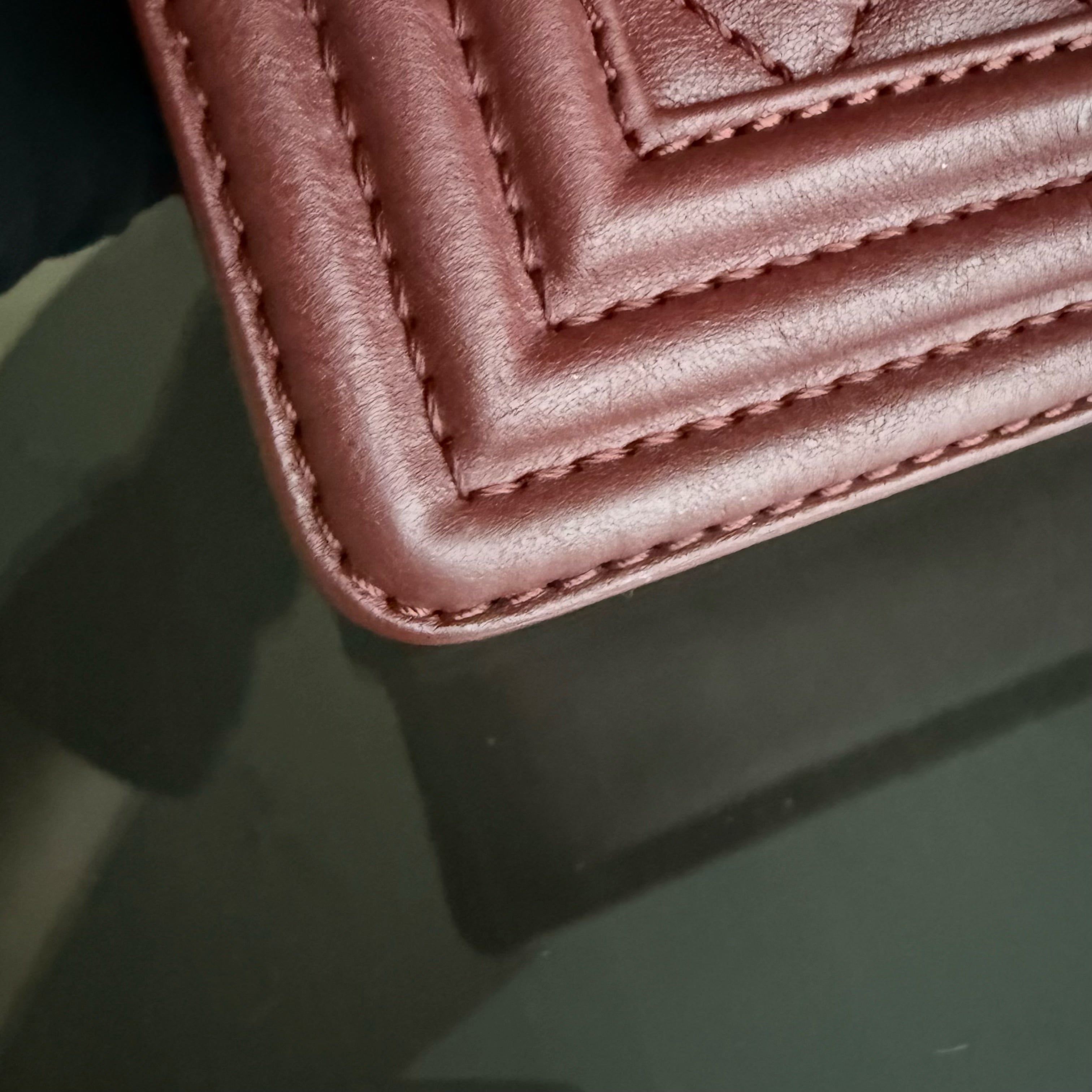 Chanel Boy Medium - 25CM Quilted Limited Edition Paris-Dallas Metal Edge Grained Calfskin Black Silver Hardware Series 19