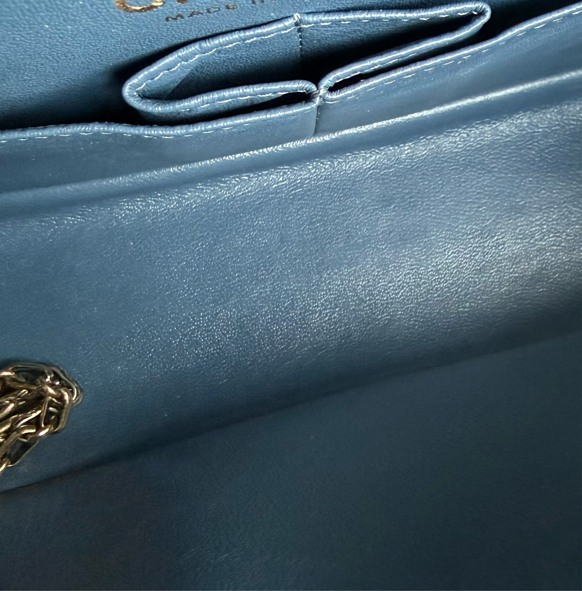 Chanel 2.55 Reissue 225 - 24CM Caviar Quilted Blue Gold Hardware Series 23