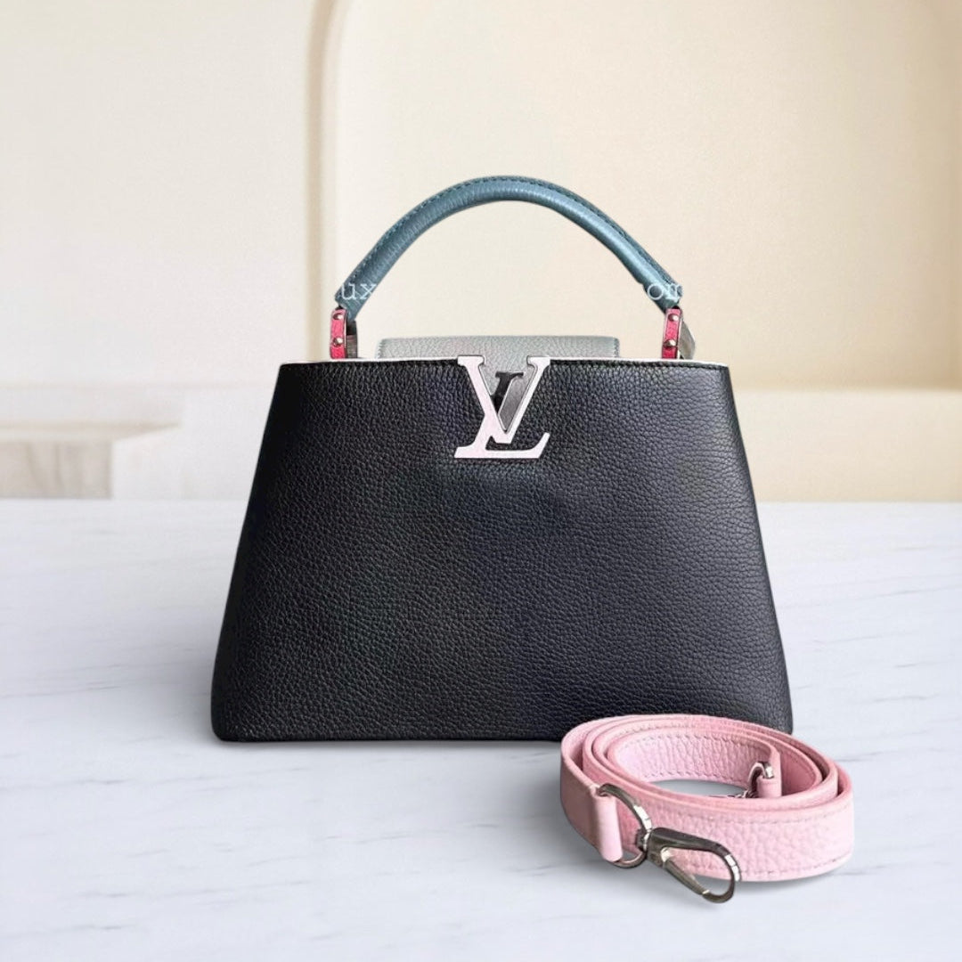 Louis Vuitton Capucines BB Taurillon Calfskin Tri-Color Cross-Body Bag