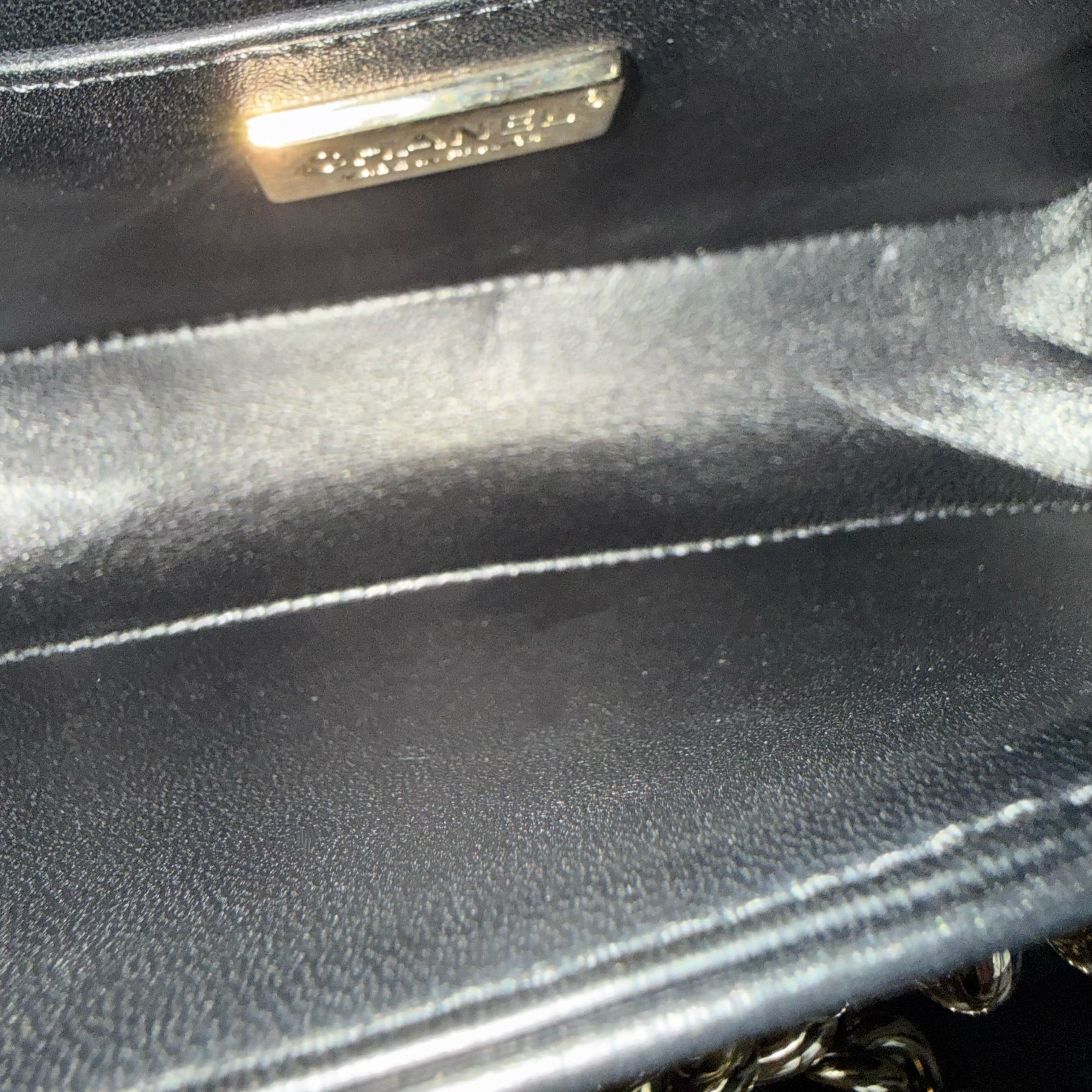 Chanel Boy Small - 20CM Stingray Black Gold Hardware Series 27