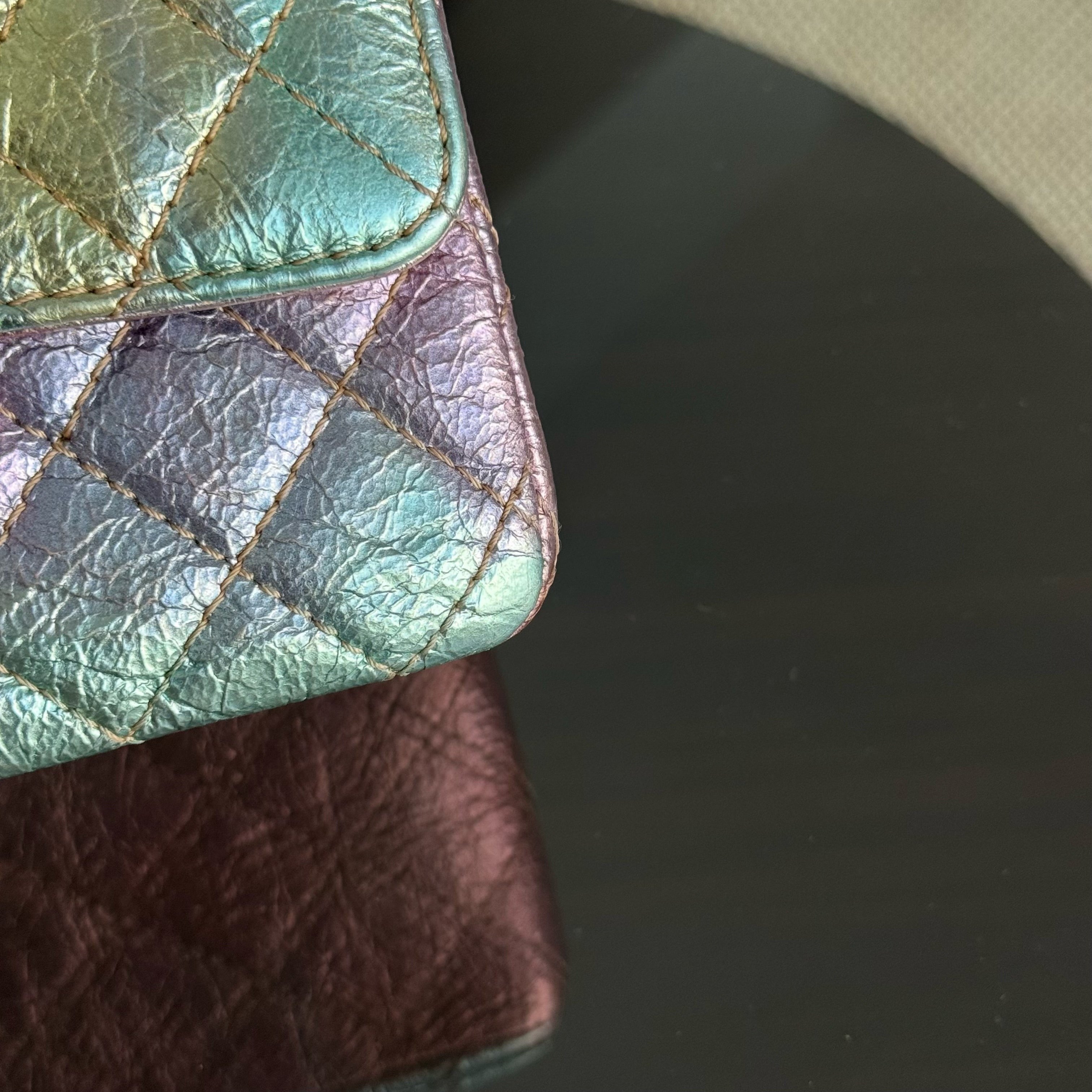 Chanel 2.55 Reissue Flap Mini - 20CM 20A Rainbow Metallic Distressed Calfskin LGHW