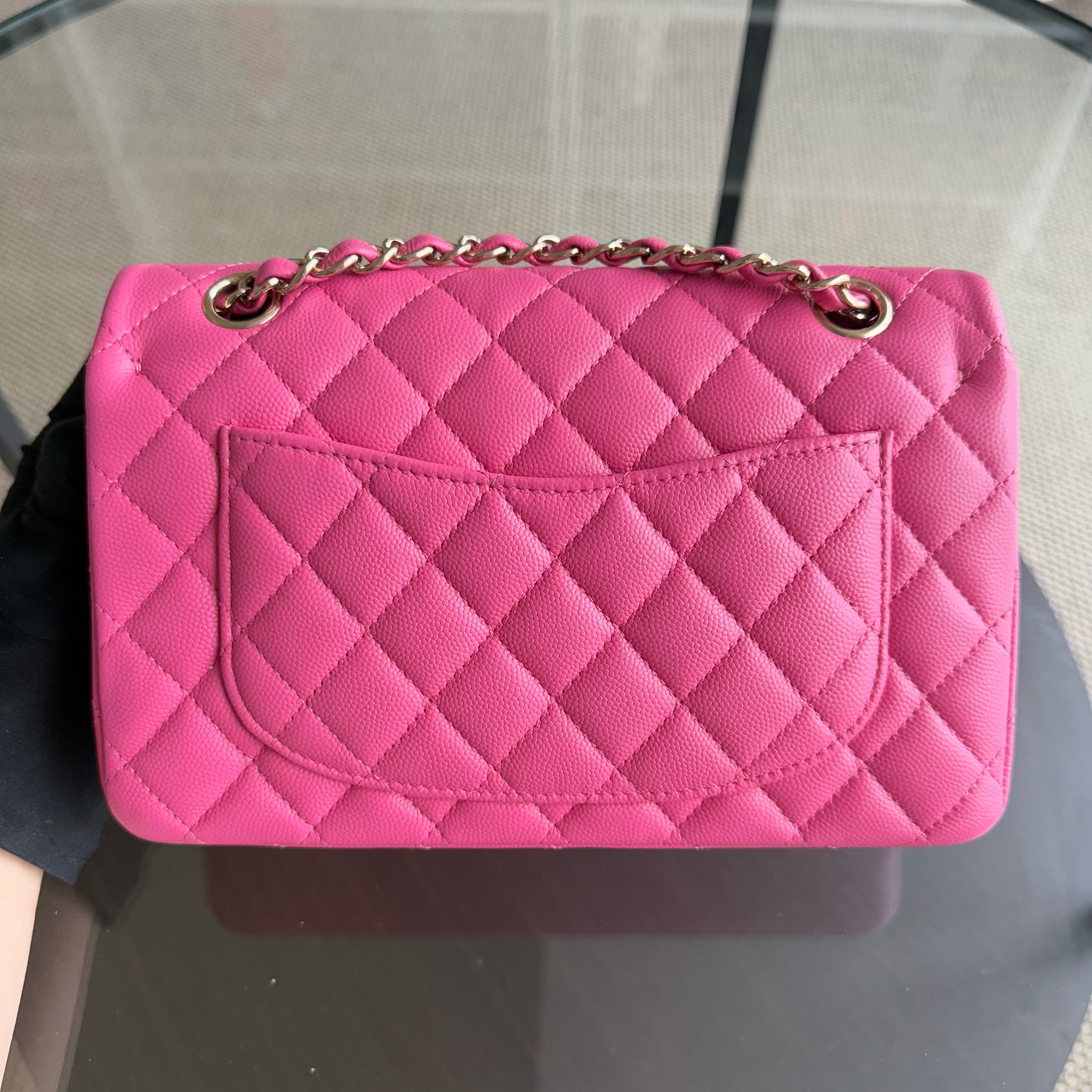 Chanel Classic Flap Small - Caviar Quilted Hot Pink Gold Hardware Series 30