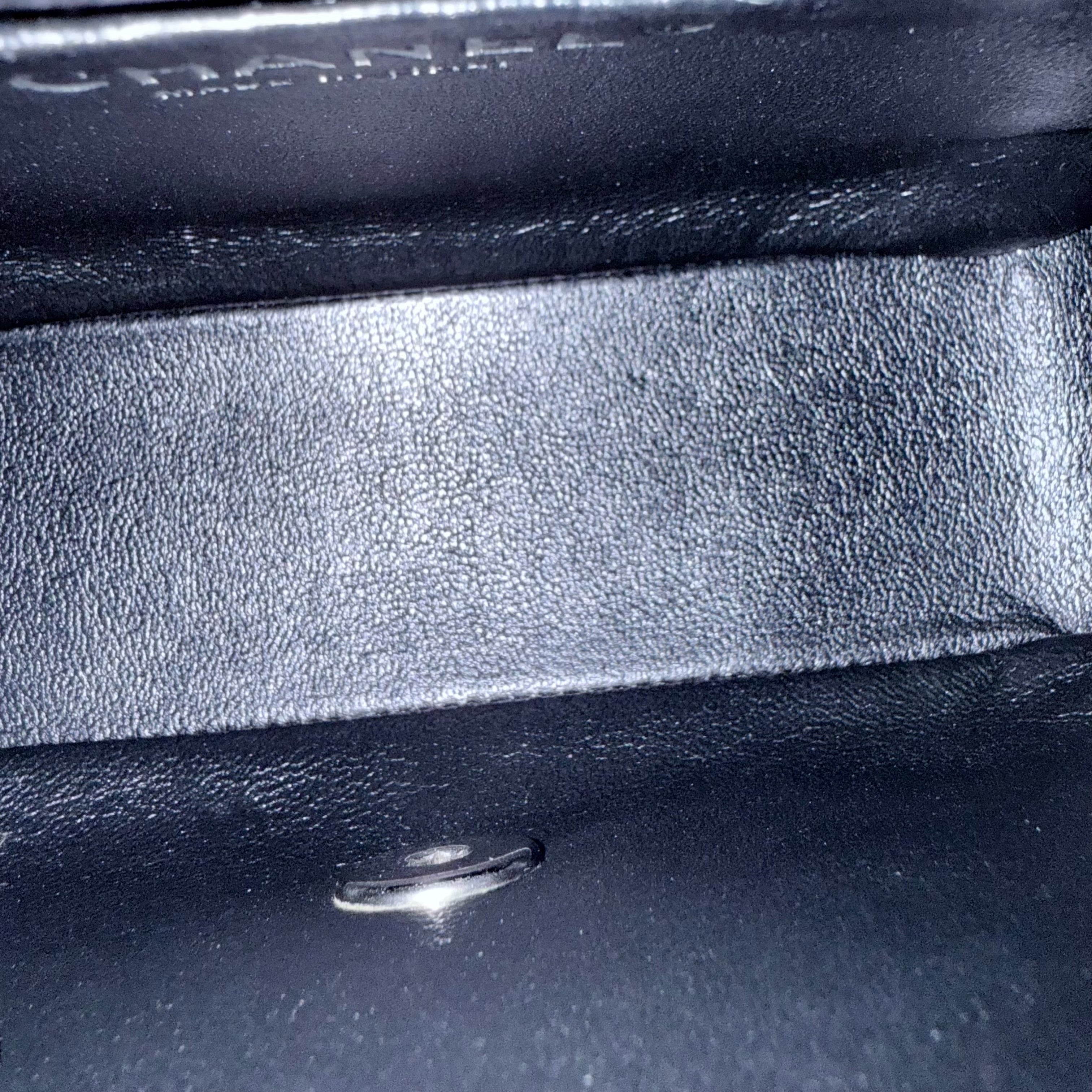 Chanel Classic Flap Mini Square - 17CM Quilted Lambskin Black Silver Hardware Series 19