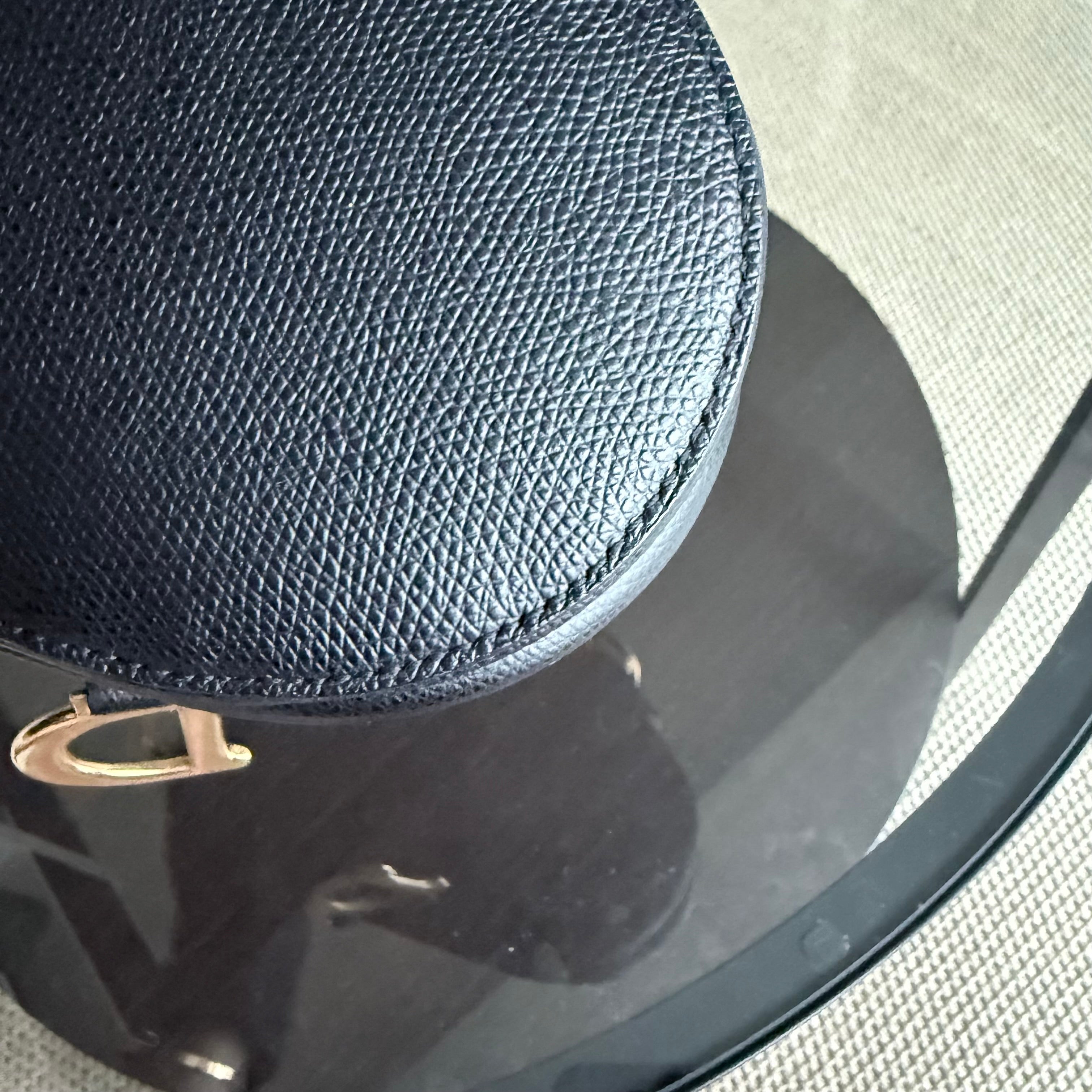 *With Strap, Caviar* Dior Saddle Small 21CM Caviar Black GHW