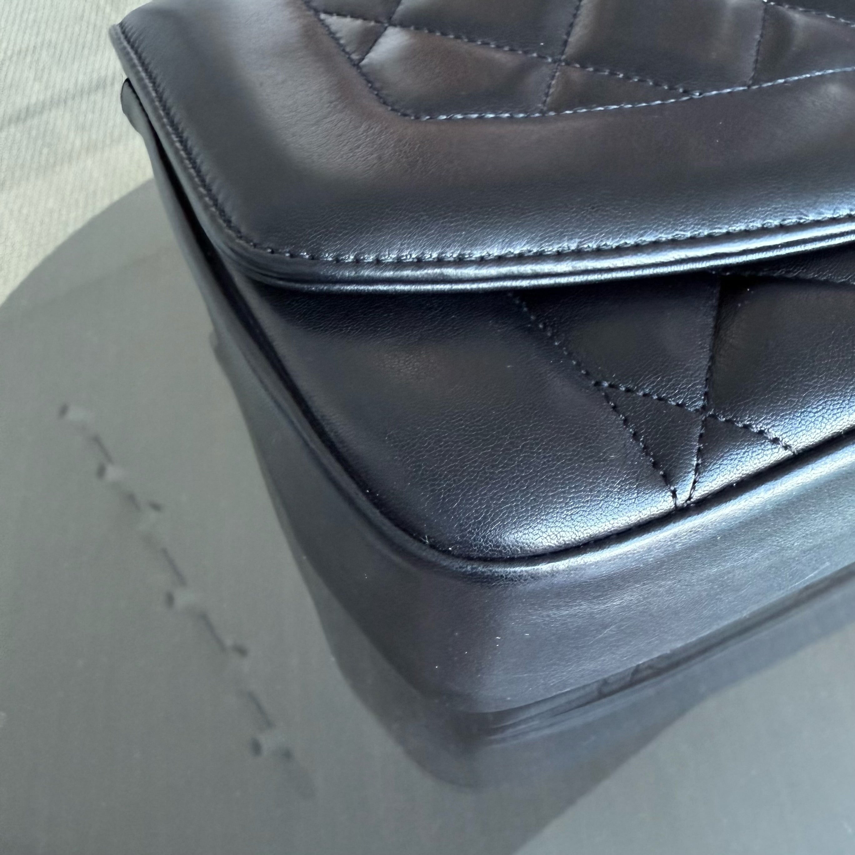 Chanel Diana Reissue - Quilted Lambskin 28CM Black Gold Hardware Series 20