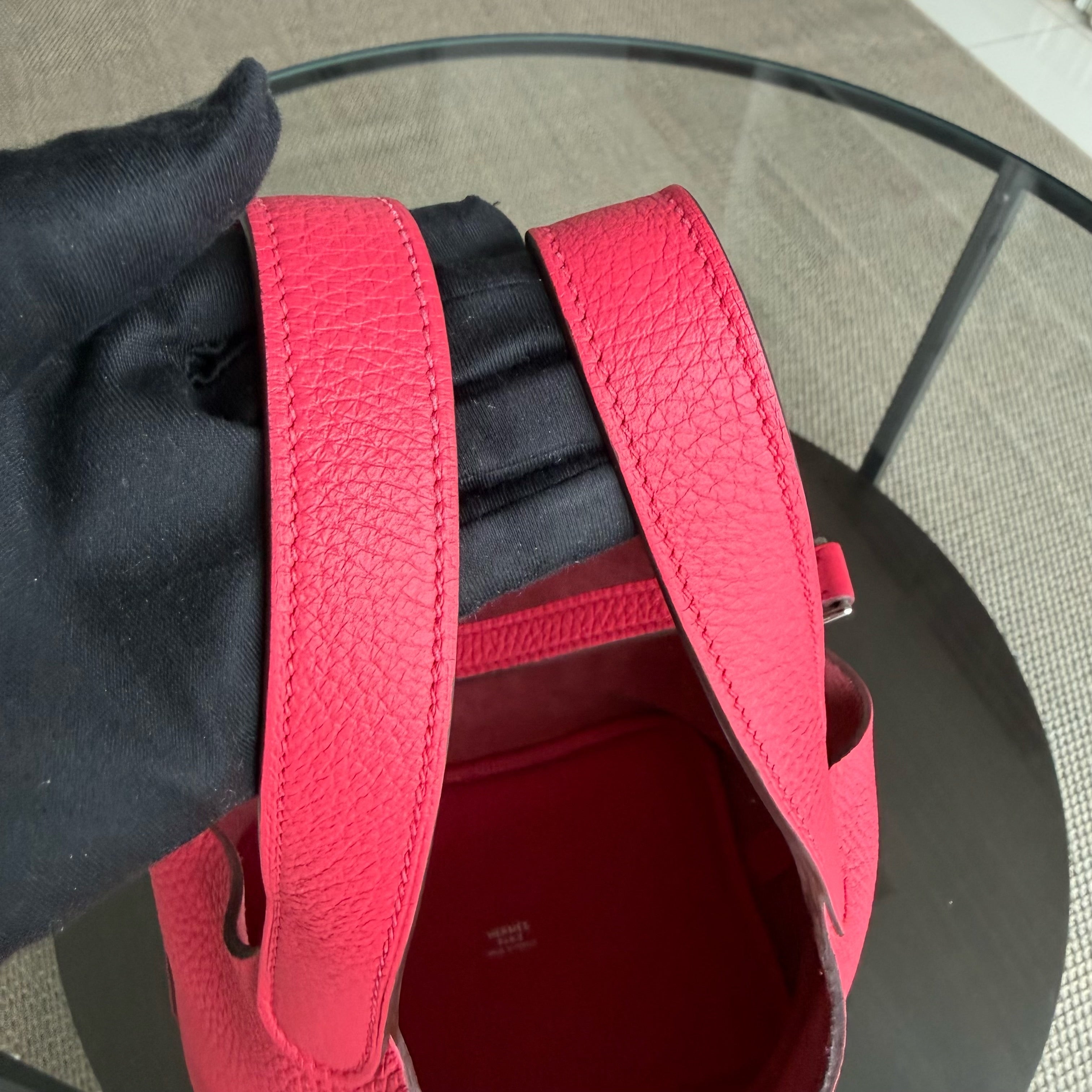 Hermes Picotin Lock 18 - TC Taurillion Clemence Pink Palladium Hardware Stamp A