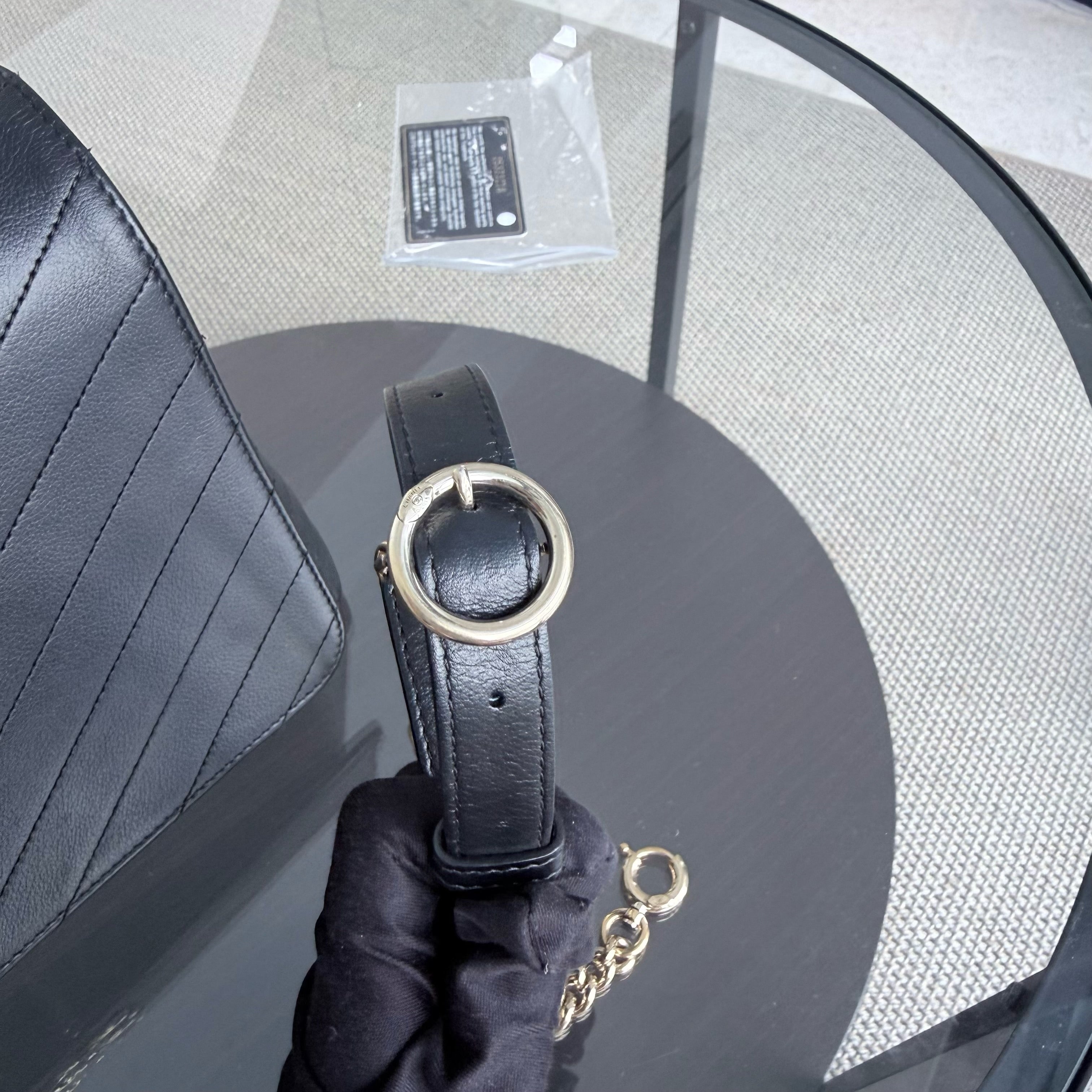Chanel Handle Large - Caviar Quilted Black Gold Hardware Series 25