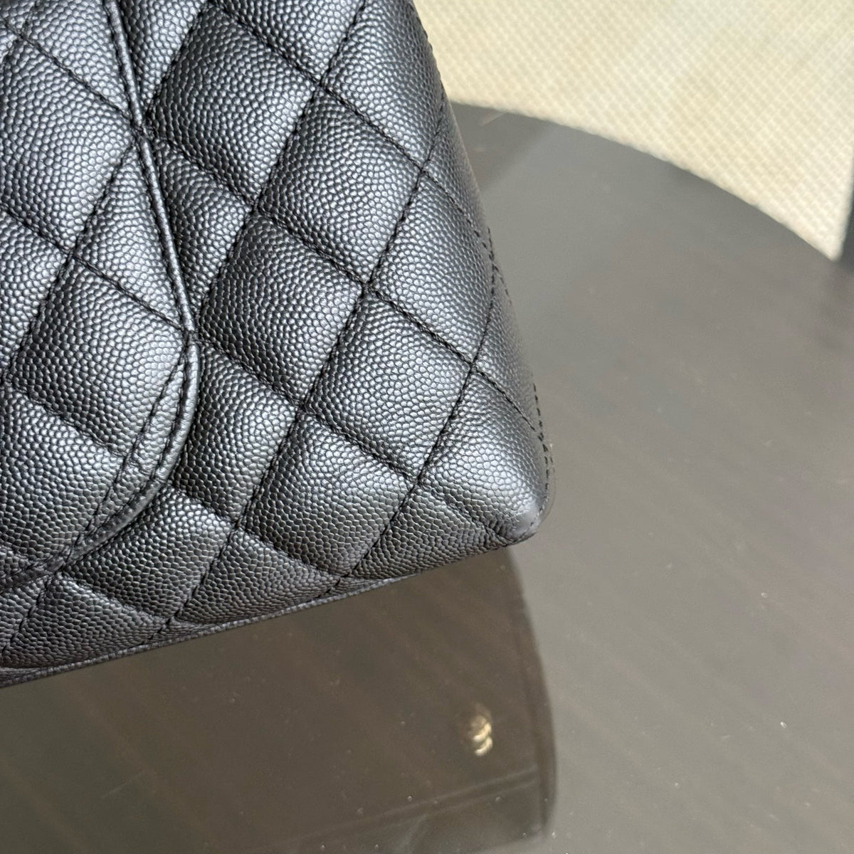Chanel Coco Handle Medium - Caviar 29CM Quilted Black Gold Hardware Series 31