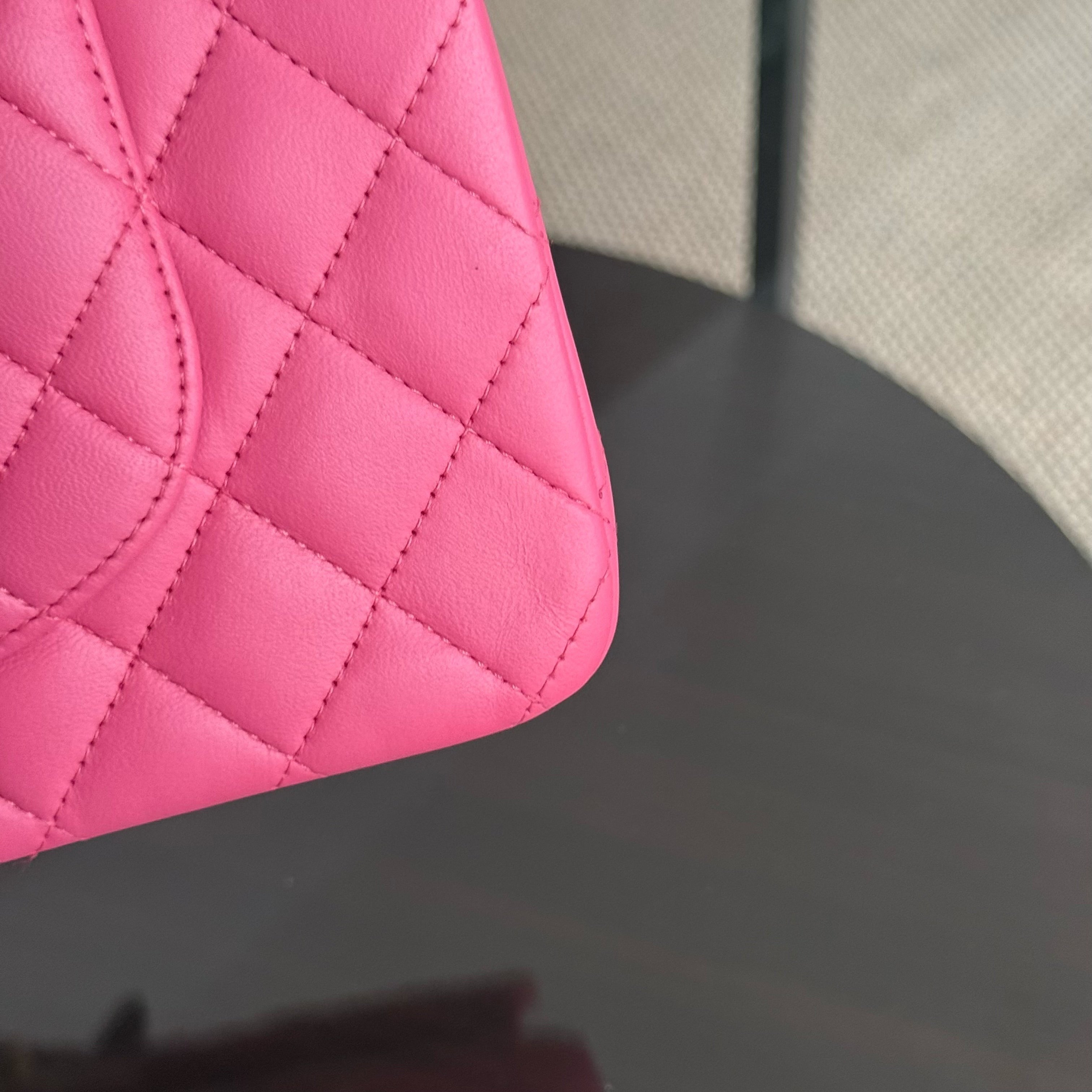 Chanel Classic Flap Medium - 25CM Quilted Lambskin Barbie Pink Gold Hardware Series 18