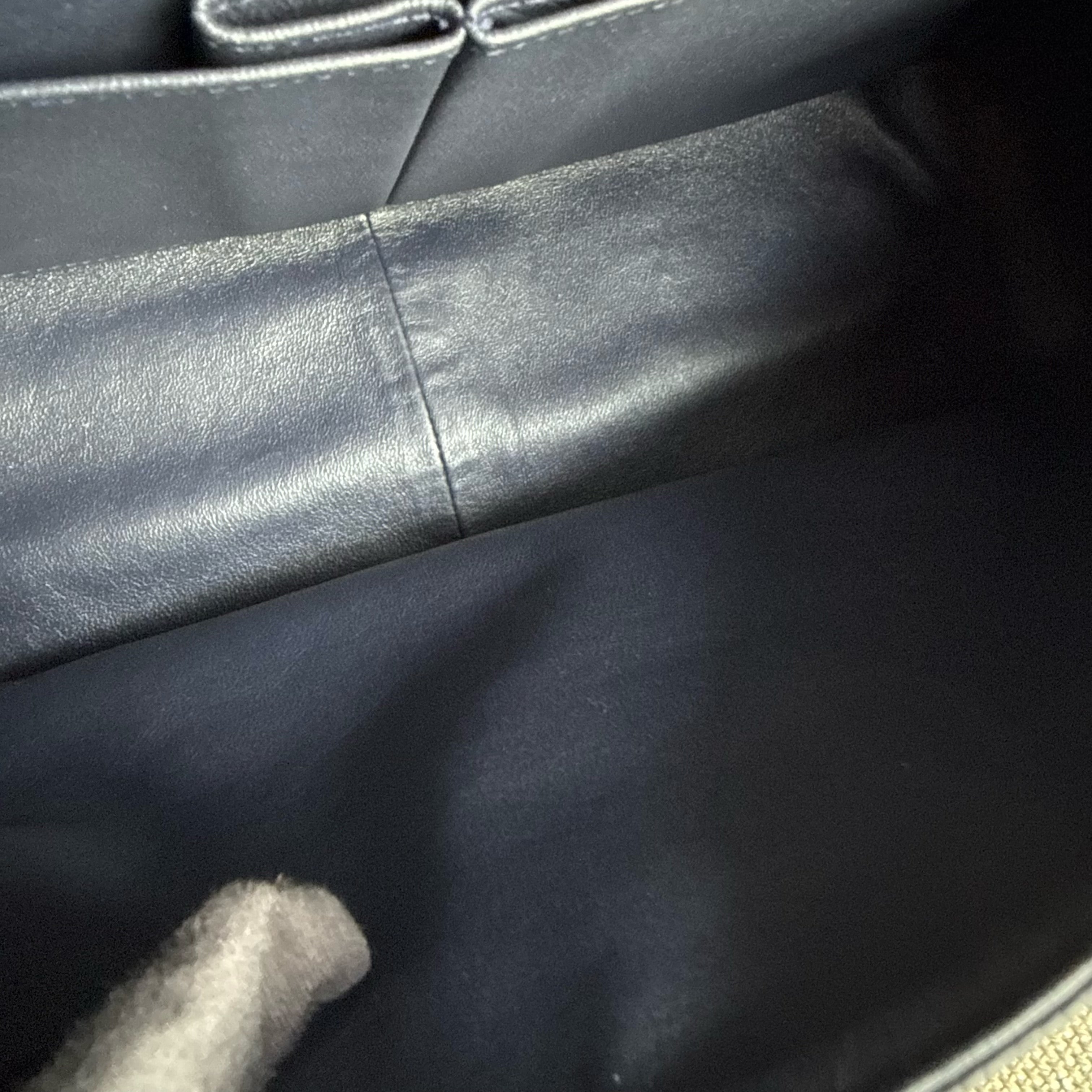 Chanel 2.55 Reissue 227 - Caviar Quilted Dark Blue Ruthenium Silver Hardware Series 14