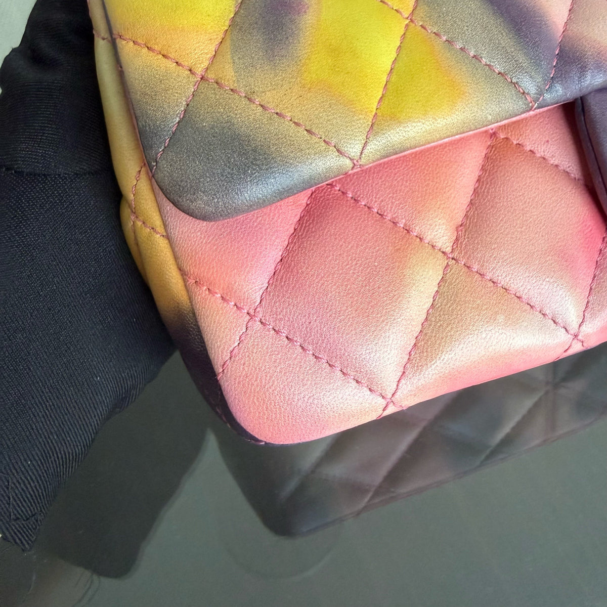 Chanel Classic Flap Small - Flower Power Quilted Lambskin Limited Edition Black Hardware Series 21