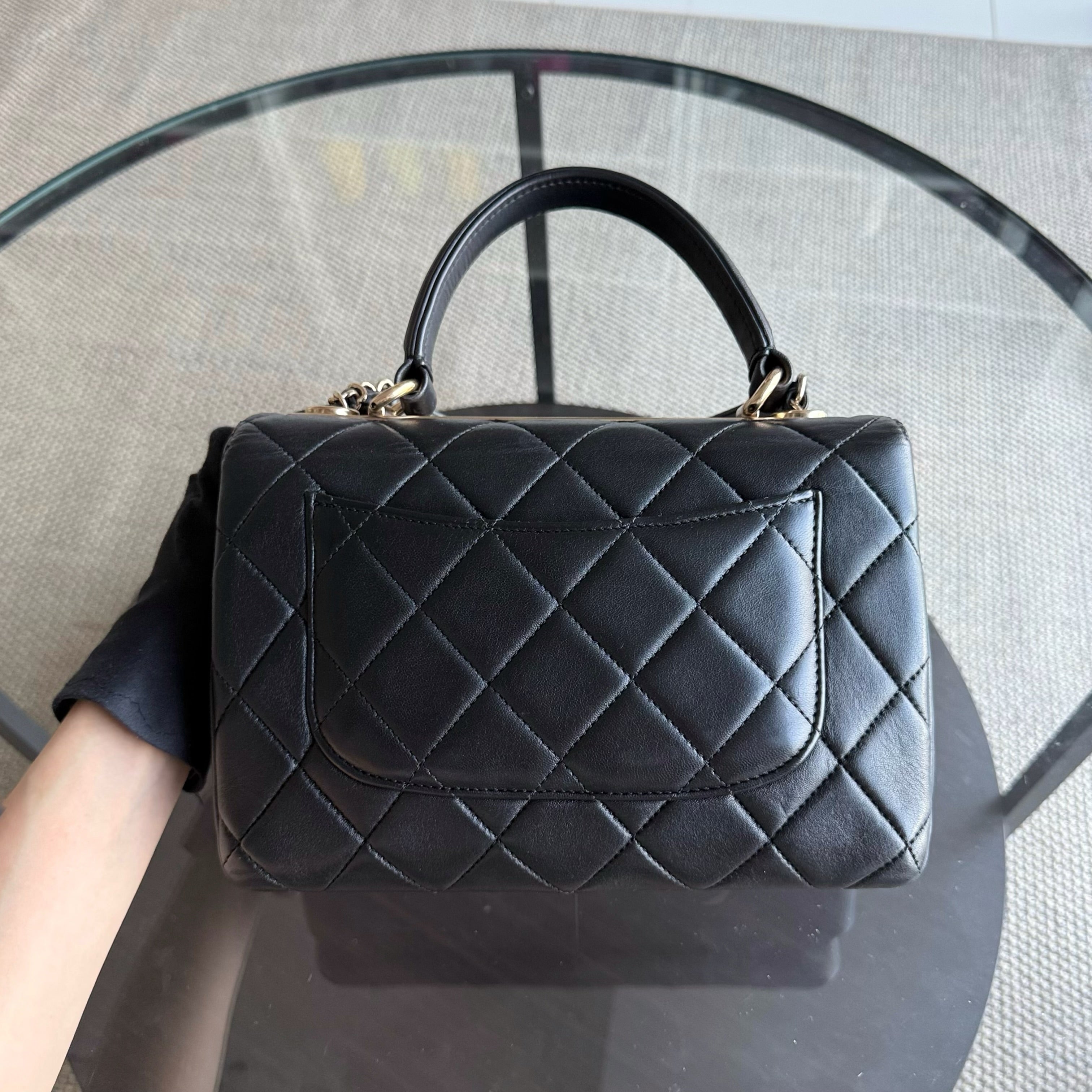 Chanel Trendy CC Small - Quilted Lambskin Black Gold Hardware