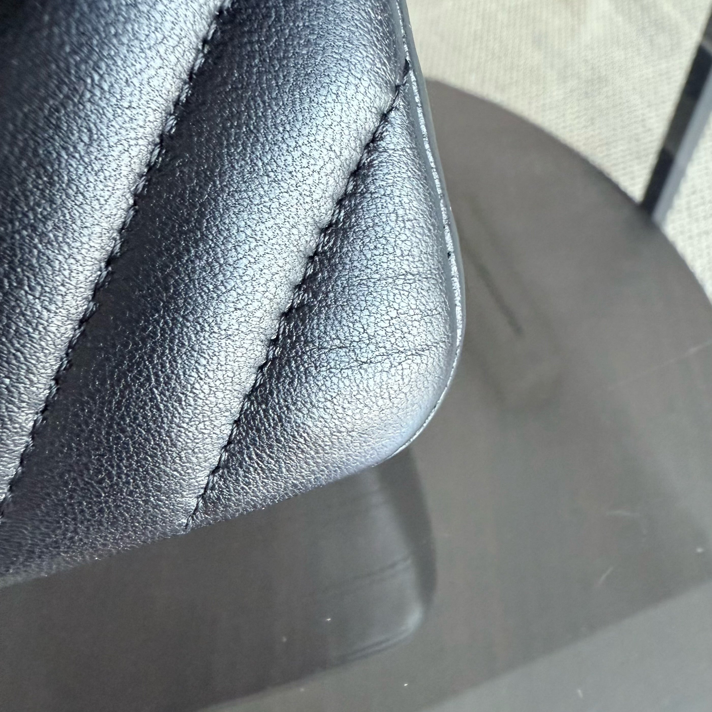 Chanel Classic Flap Medium - 25CM Chevron Lambskin Black Gold Hardware Series 27