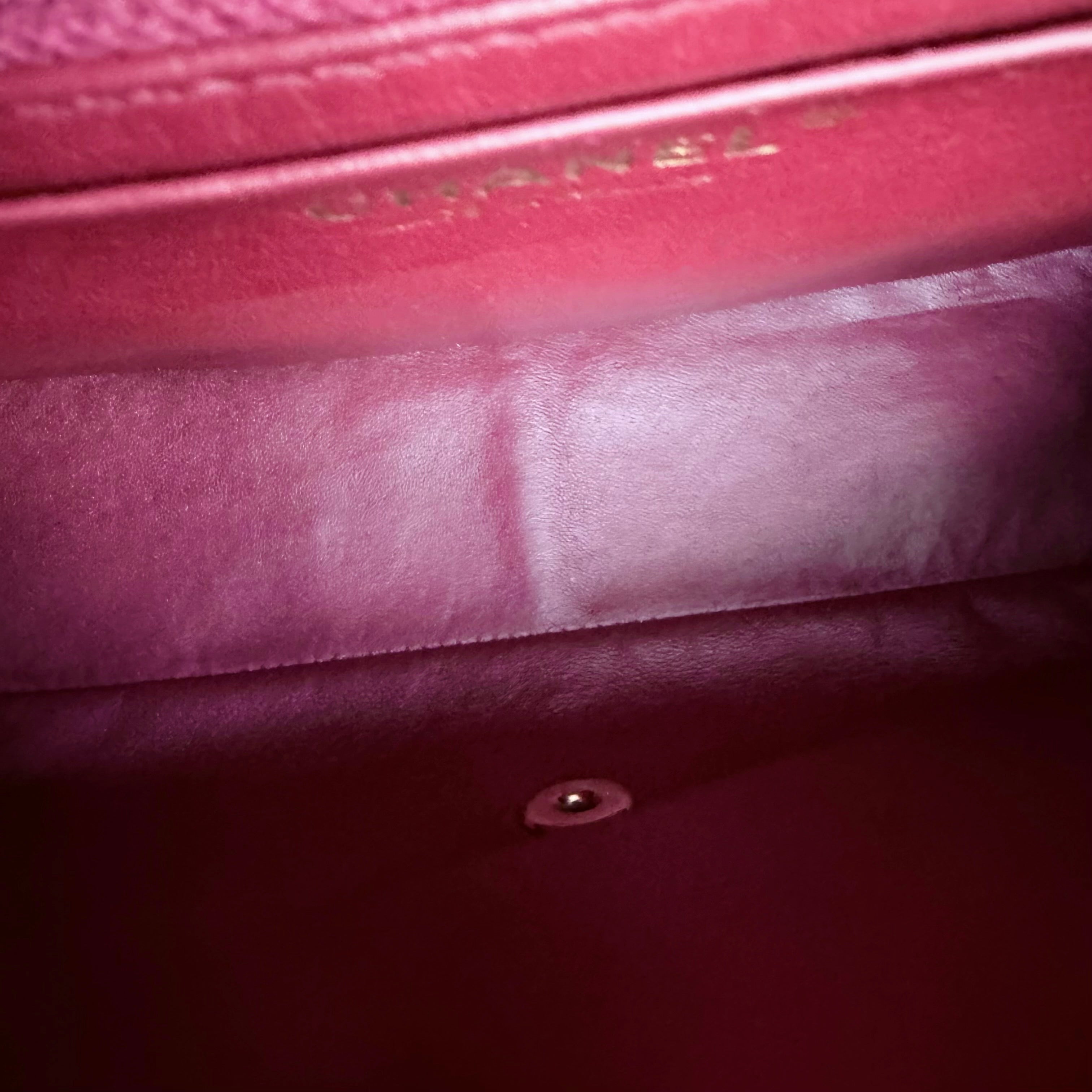 Chanel Classic Flap Jumbo - Caviar 30CM Single Flap Quilted Burgundy Dark Red Gold Hardware Series 13