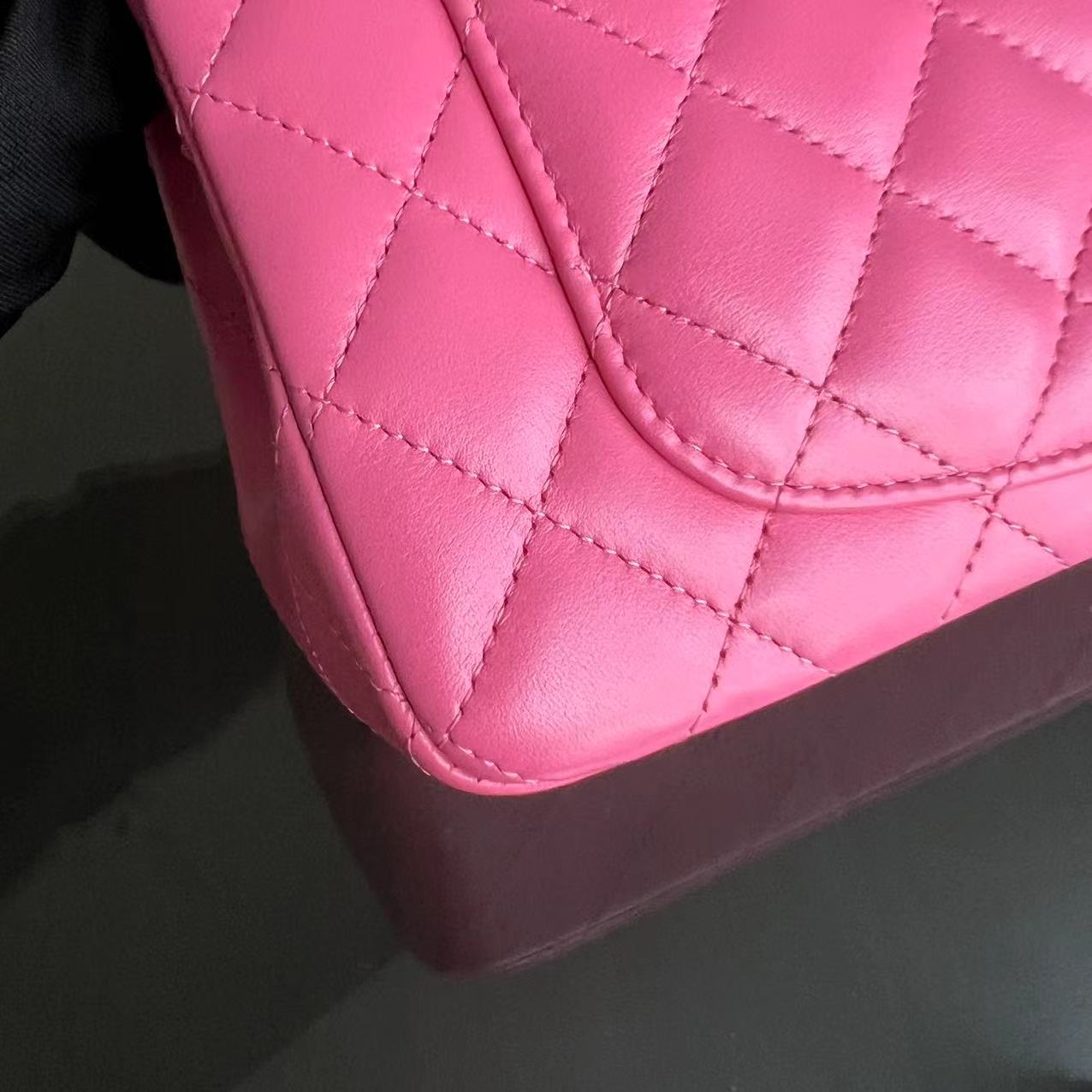 *Unused* Chanel Classic Flap Mini - 20CM Rectangle Quilted Lambskin Pink Silver Hardware Series 27