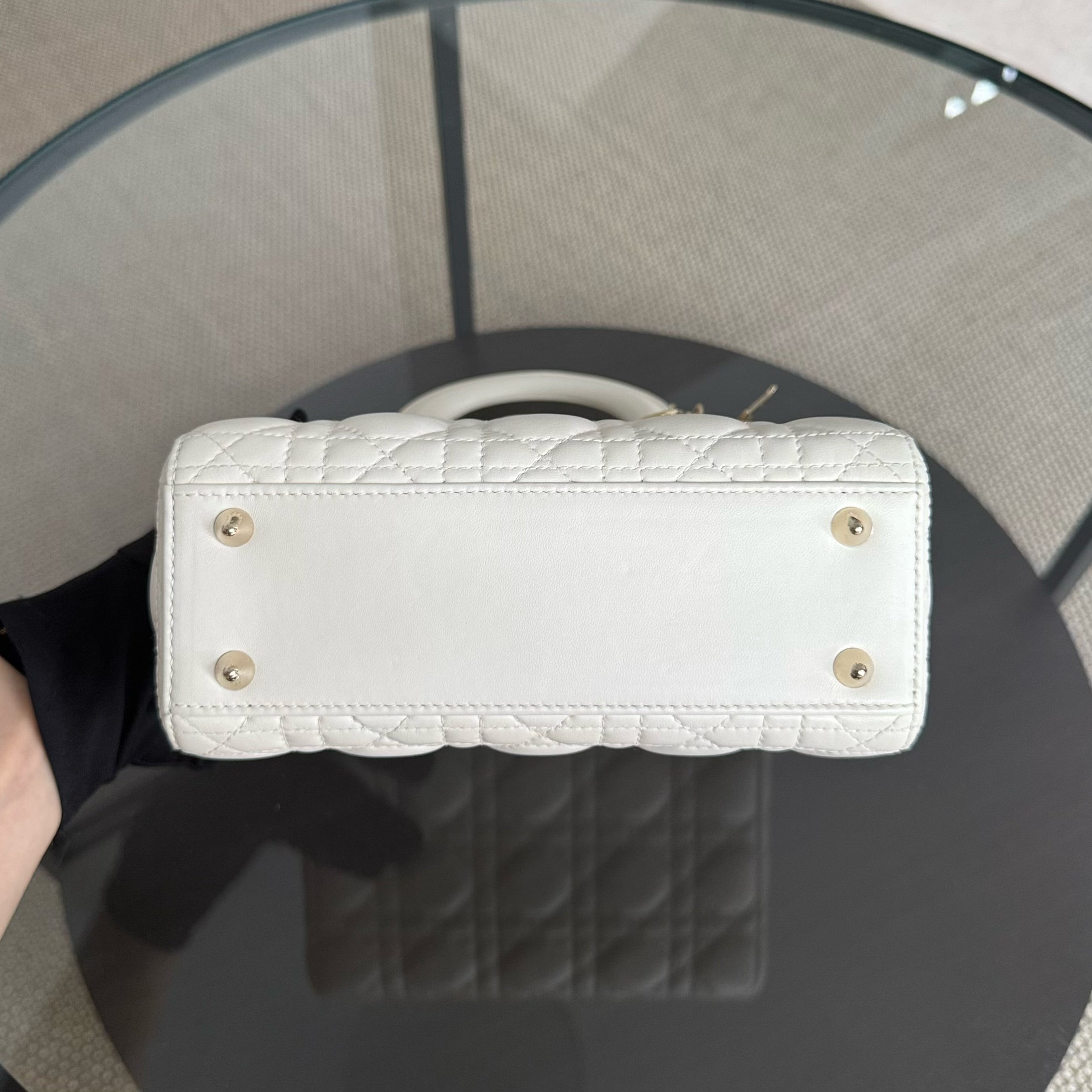 Dior MyABC Lady Small - Cannage Lambskin White Gold Hardware