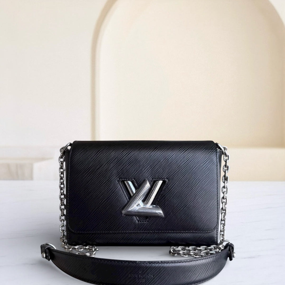Louis Vuitton Twist Medium MM - EPI Leather Black Silver Hardware