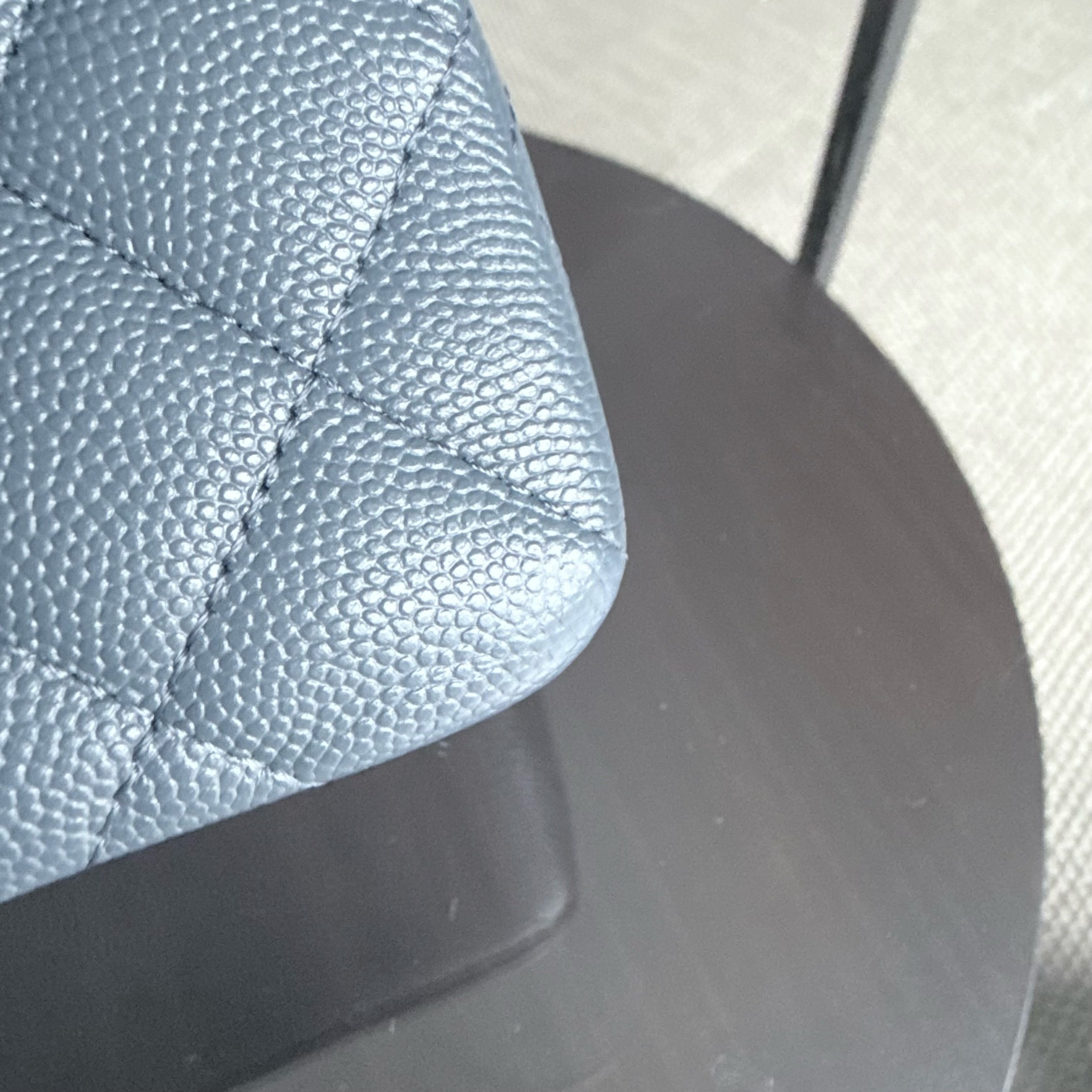 Chanel Classic Flap Small - Caviar 23CM Quilted Dark Gray Grey Gold Hardware Series 26