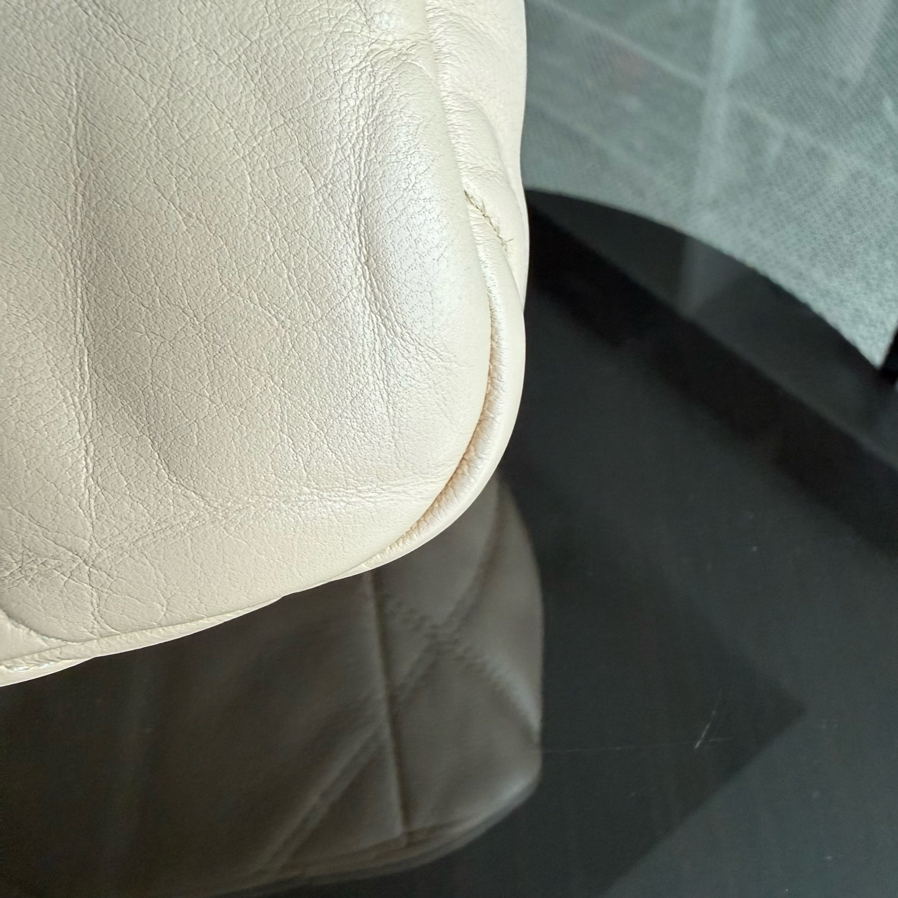 Chanel 19 Bag  Small- C19 Quilted Goatskin Light Beige Cream Two-tone Hardware Series 30